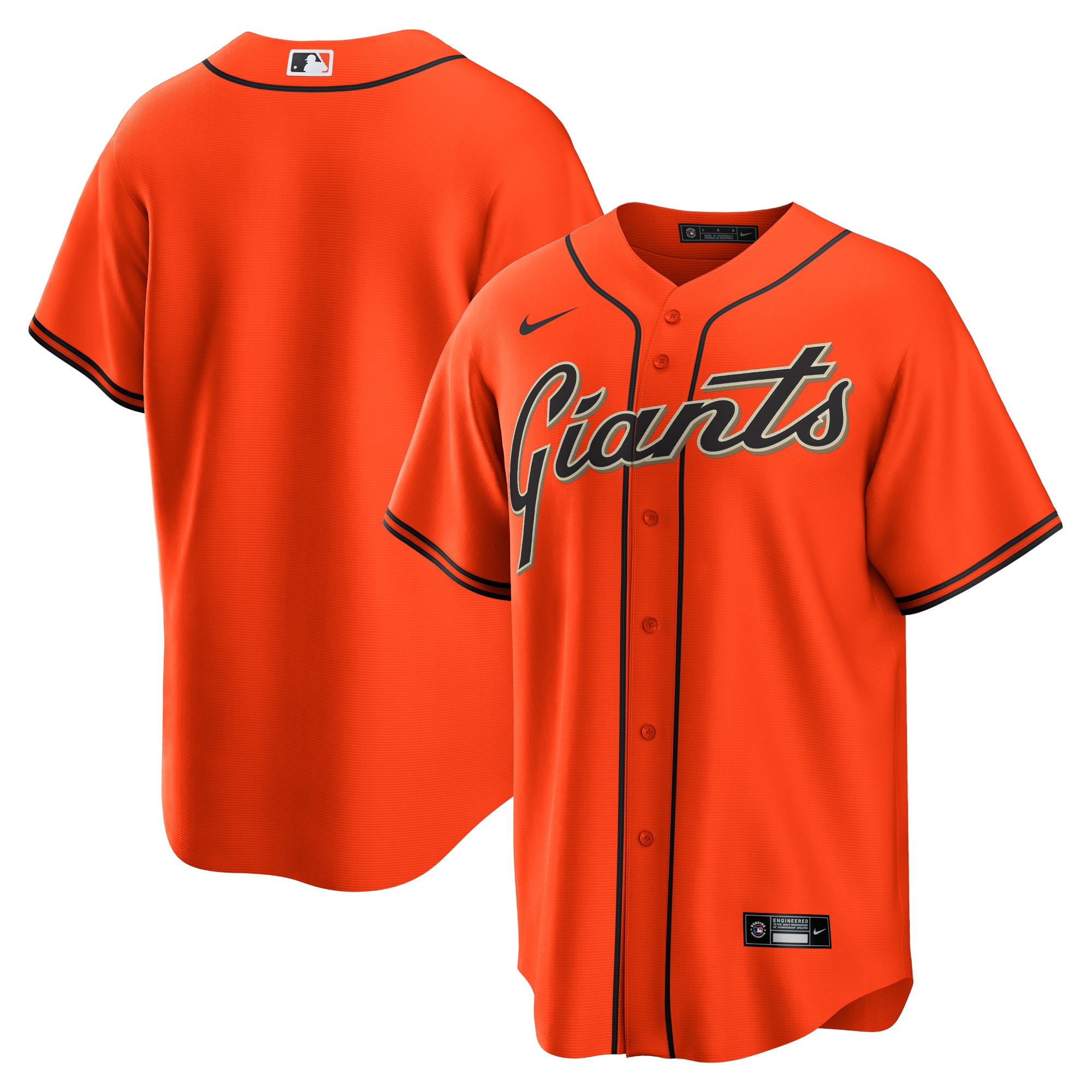 Men's San Francisco Giants Orange Alternate Team Jersey 