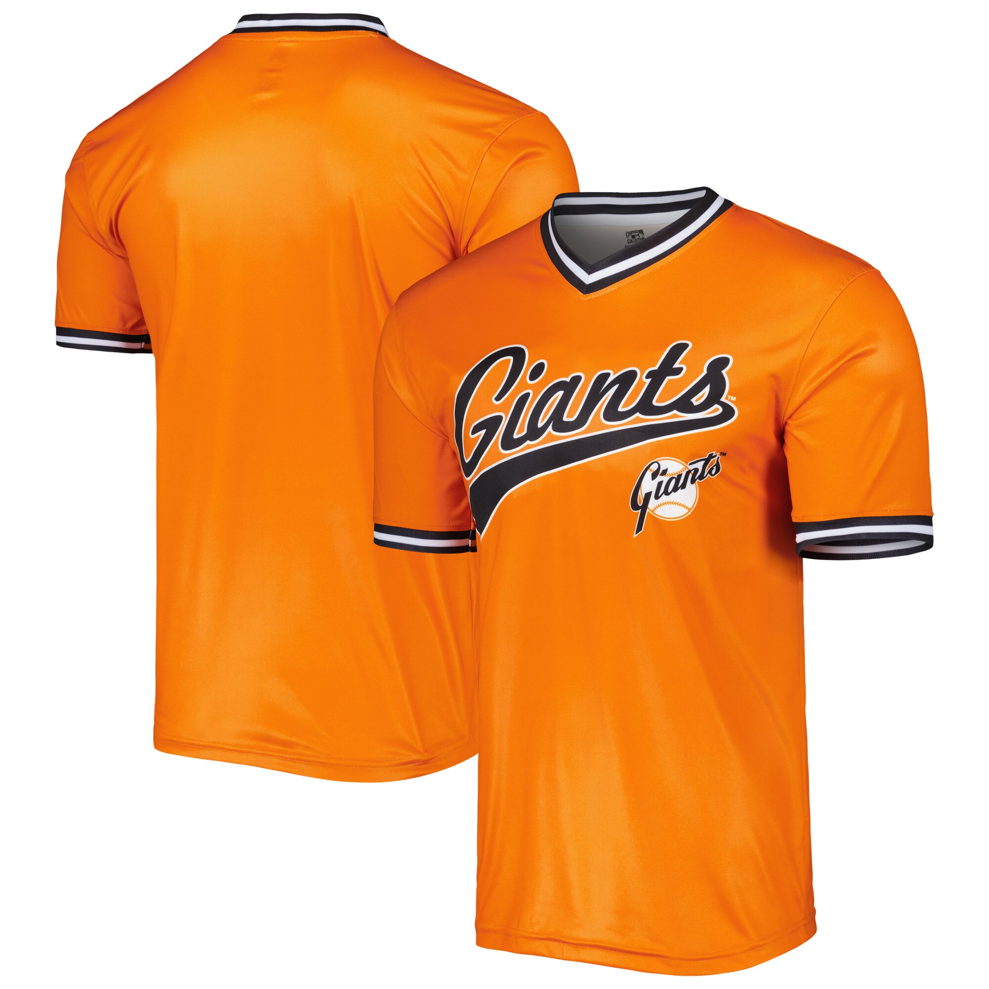Men's San Francisco Giants Stitches Orange Cooperstown Collection Team Jersey 