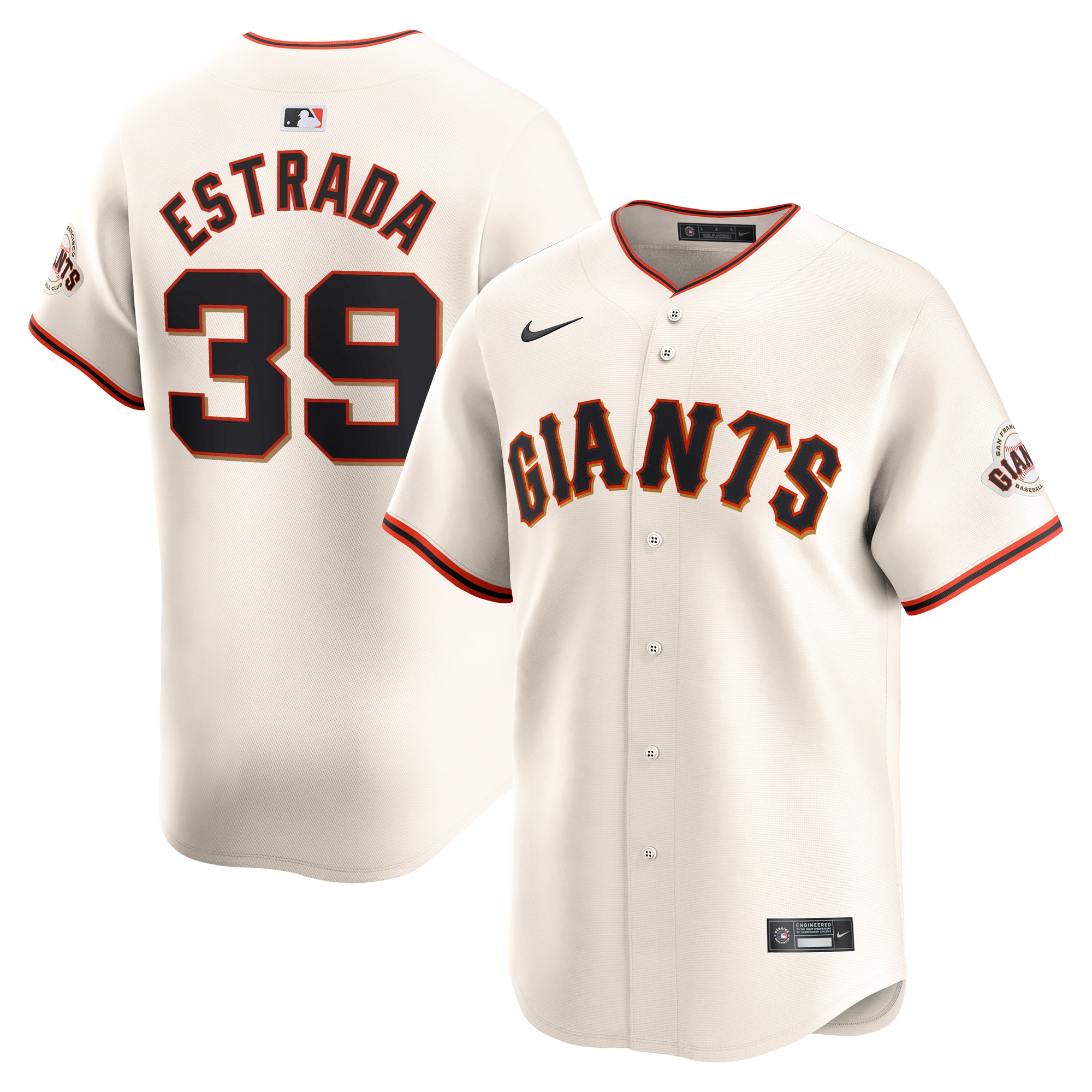 Men's San Francisco Giants Thairo Estrada Cream Home Limited Player Jersey 