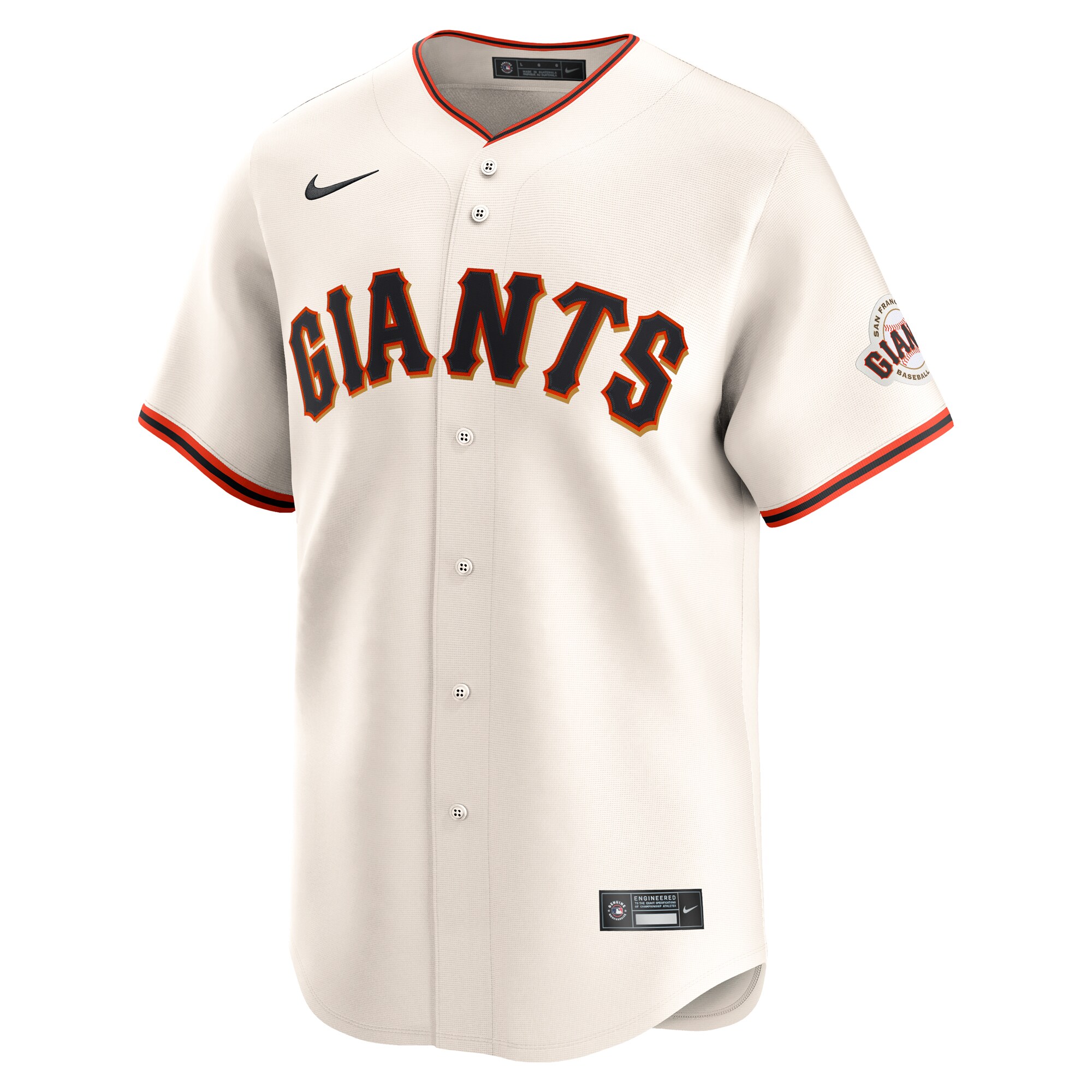Alternative view of Men's San Francisco Giants Thairo Estrada Cream Home Limited Player Jersey 