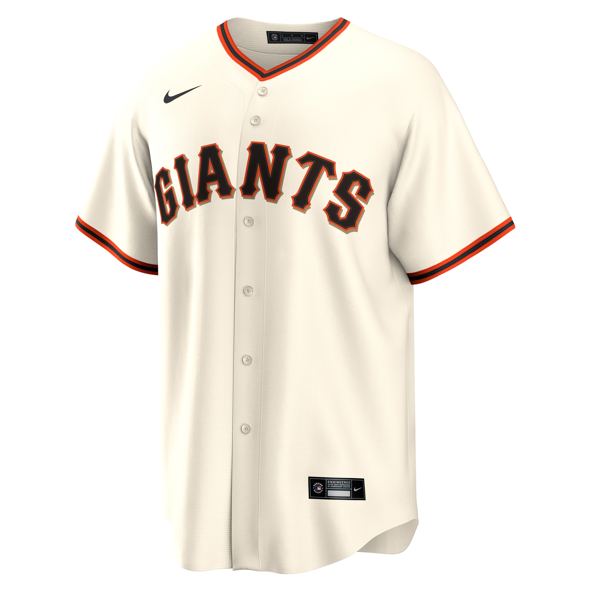 Alternative view of Men's San Francisco Giants Willy Adames 1.0 Cream Jersey 