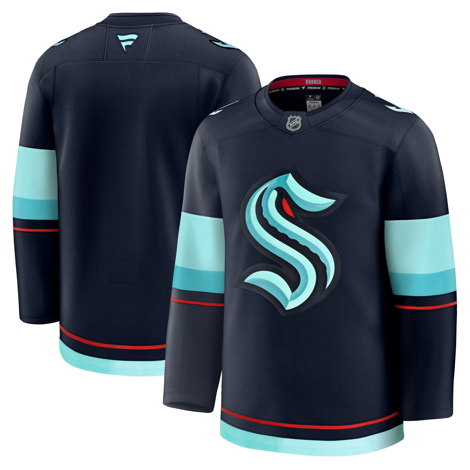 Men's Seattle Kraken Deep Sea Blue Home Premium Jersey - JS600 