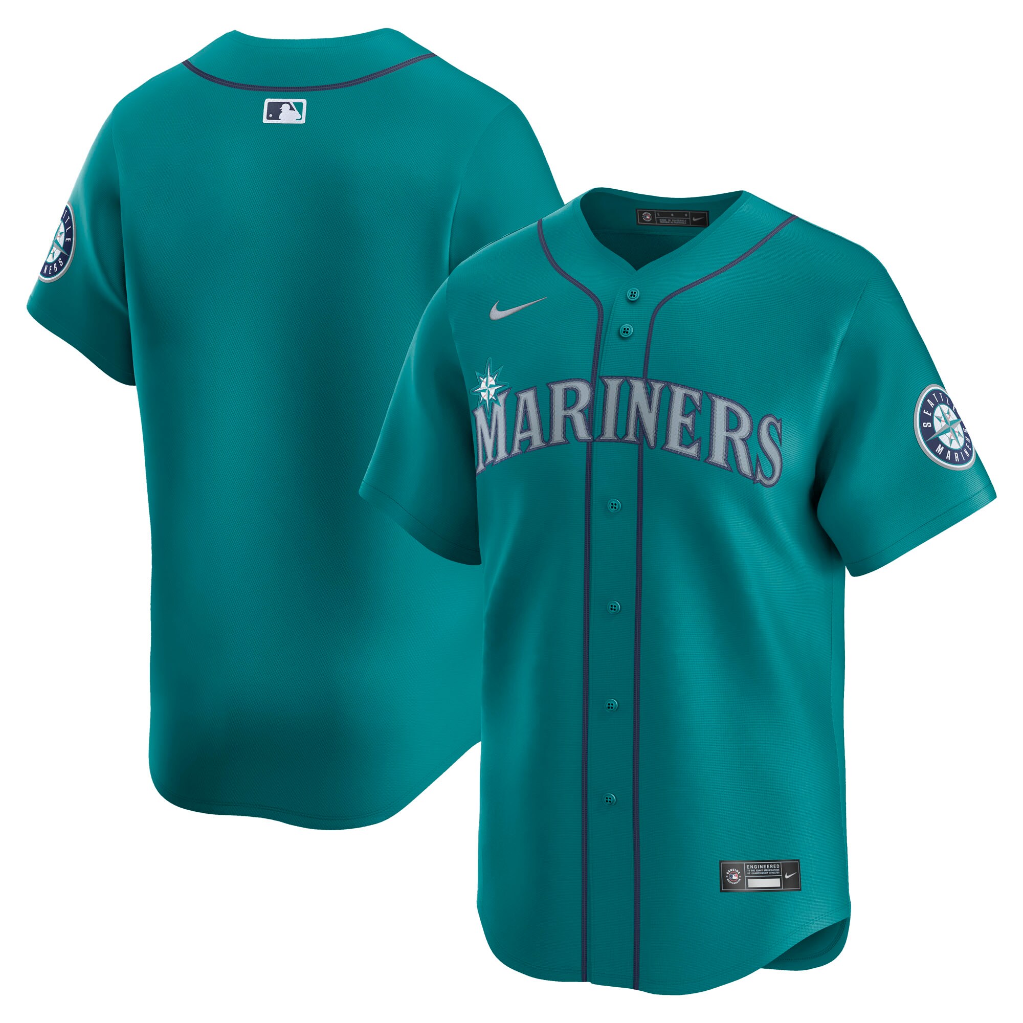 Men's Seattle Mariners Aqua Alternate Limited Jersey 