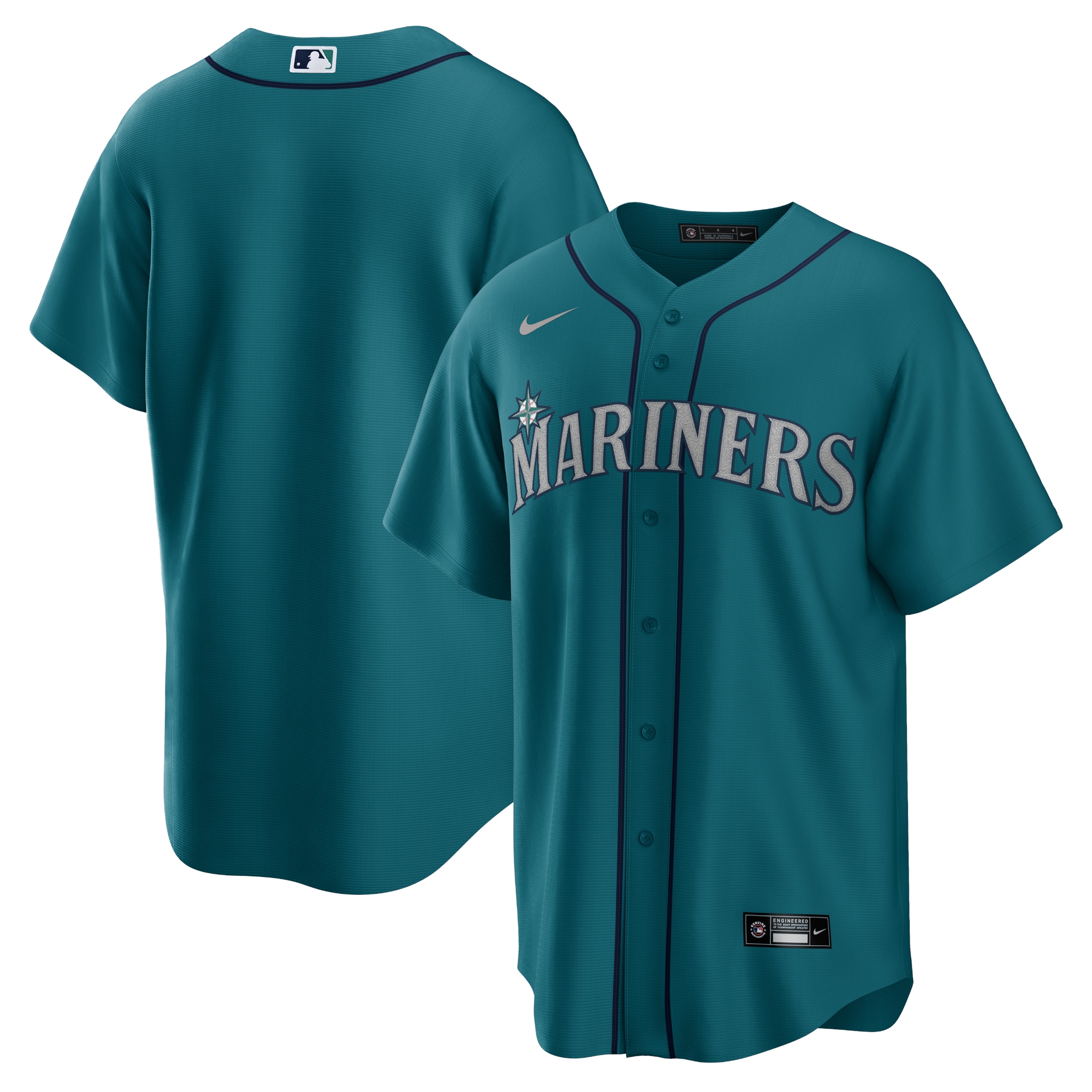 Men's Seattle Mariners Aqua Alternate Team Jersey 