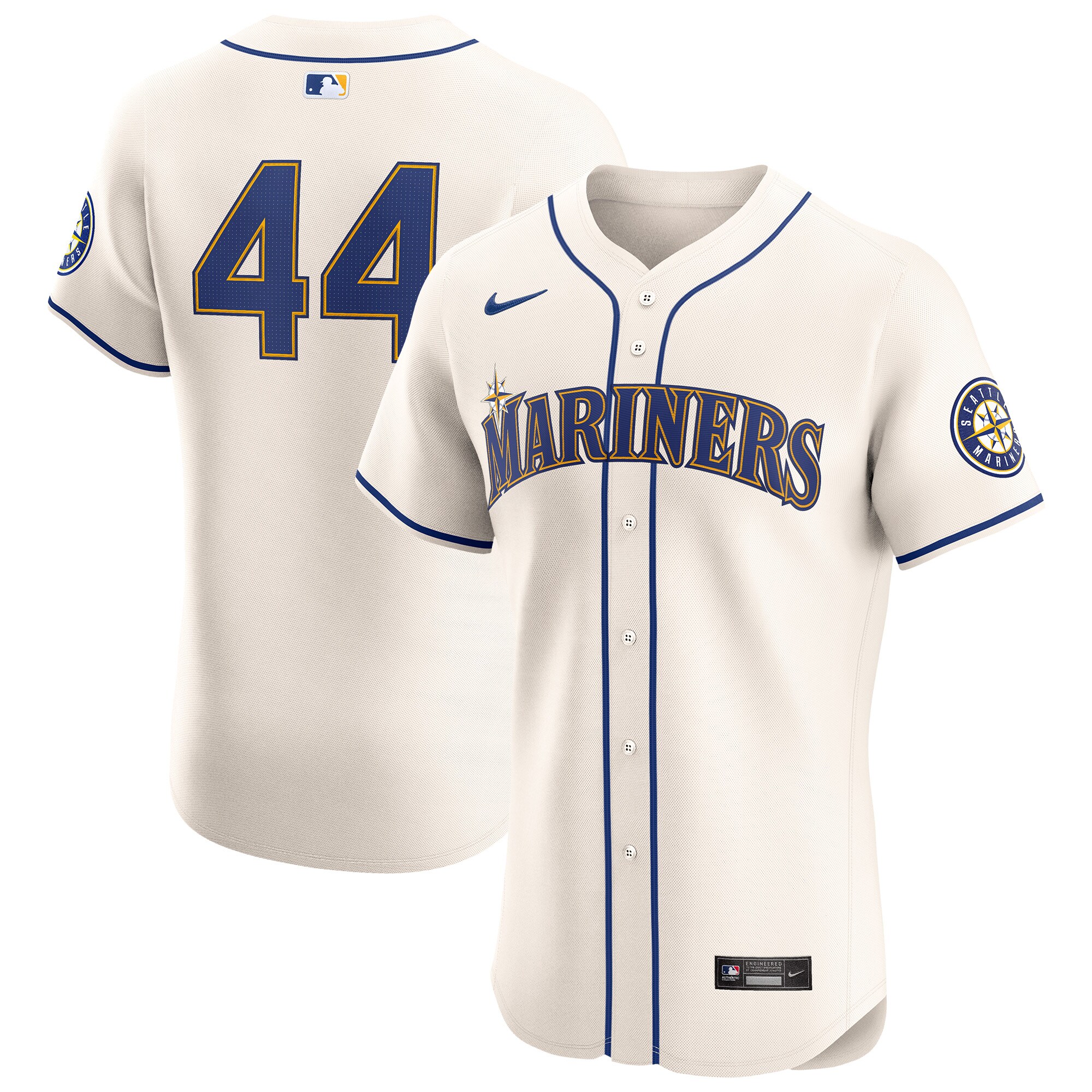 Men's Seattle Mariners Julio Rodríguez Cream Alternate Elite Player Jersey 