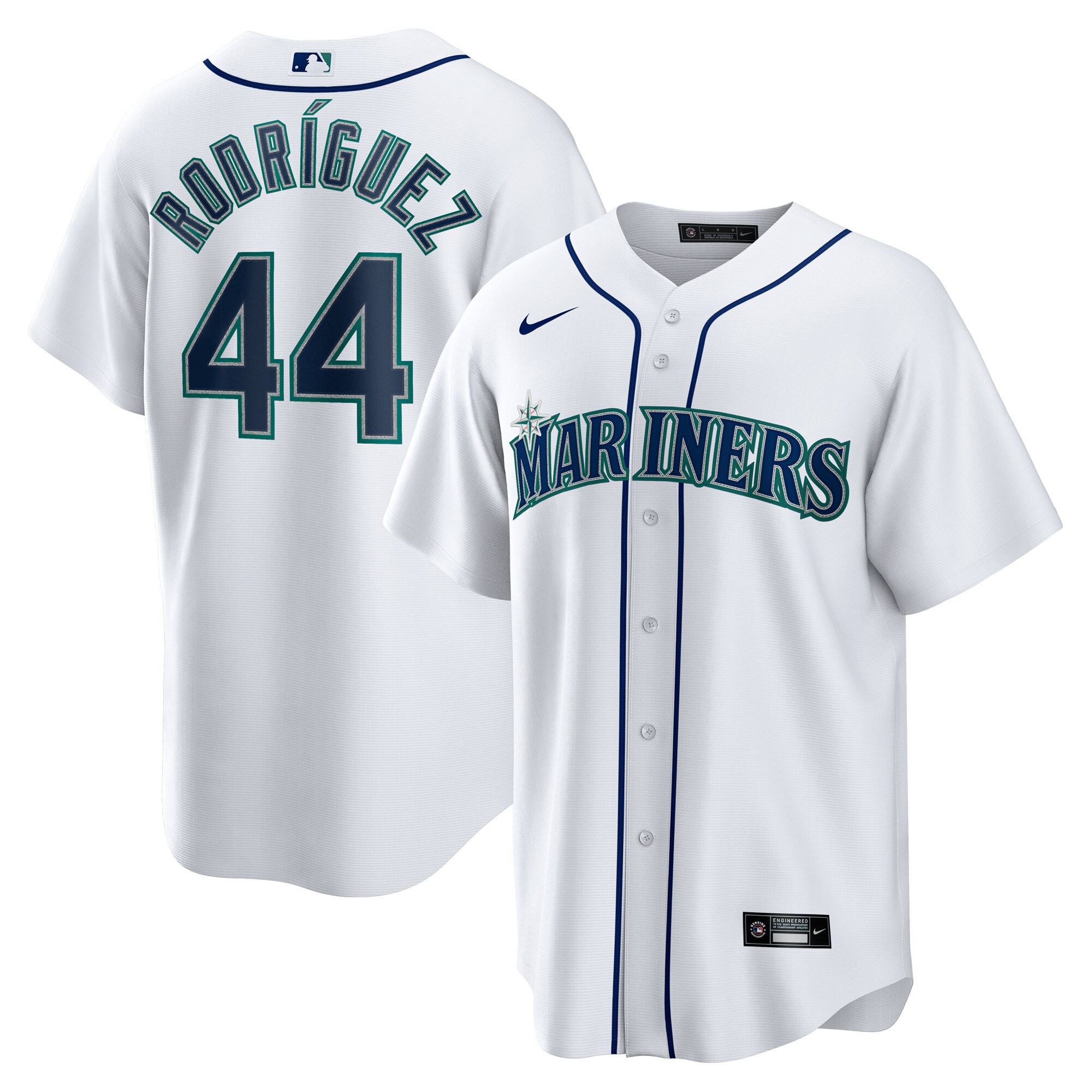 Men's Seattle Mariners Julio Rodriguez White Home Player Jersey 