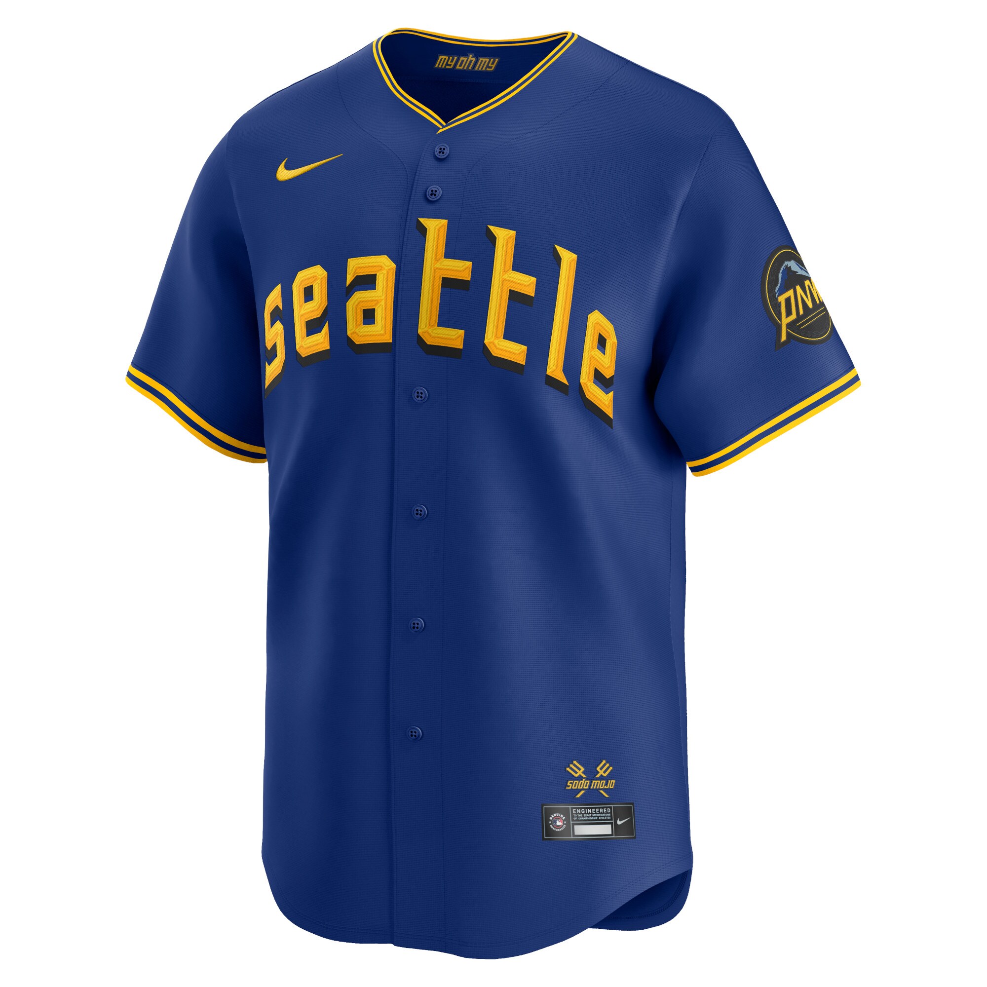 Alternative view of Men's Seattle Mariners Ken Griffey Jr. Royal City Connect Retired Player Jersey 