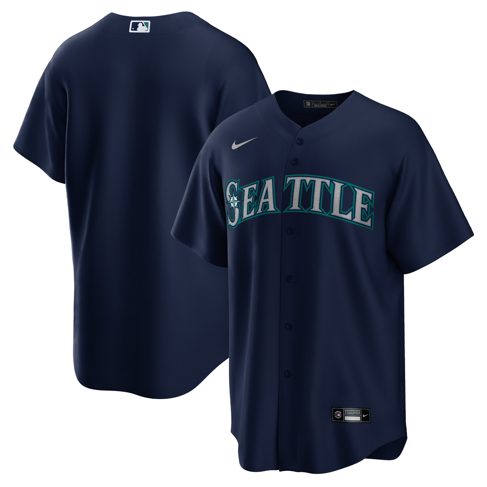 Men's Seattle Mariners Navy Alternate Team Jersey 