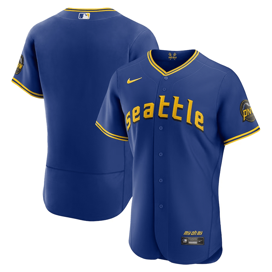 Men's Seattle Mariners Royal 2023 City Connect Elite Jersey 