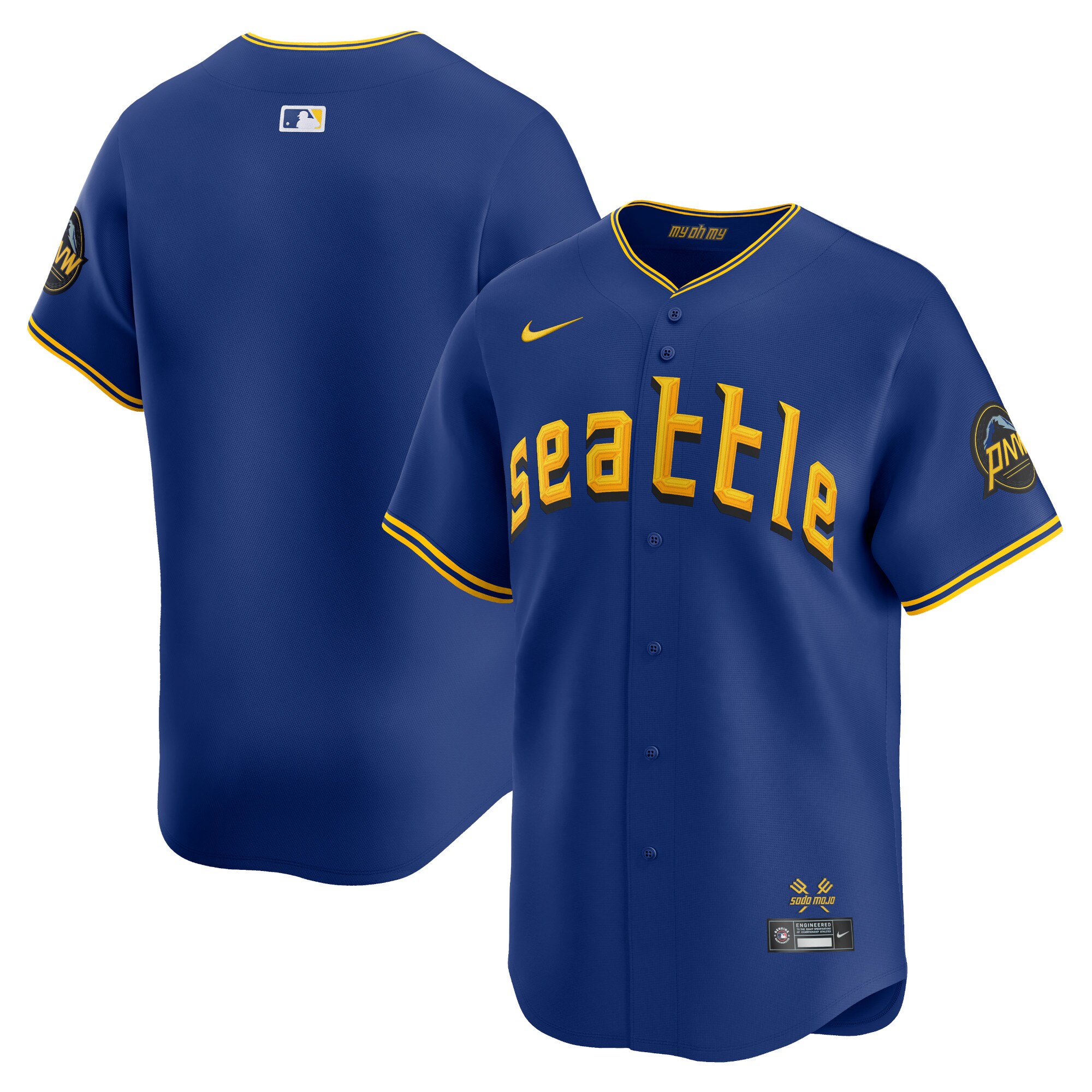 Men's Seattle Mariners Royal City Connect Limited Jersey 