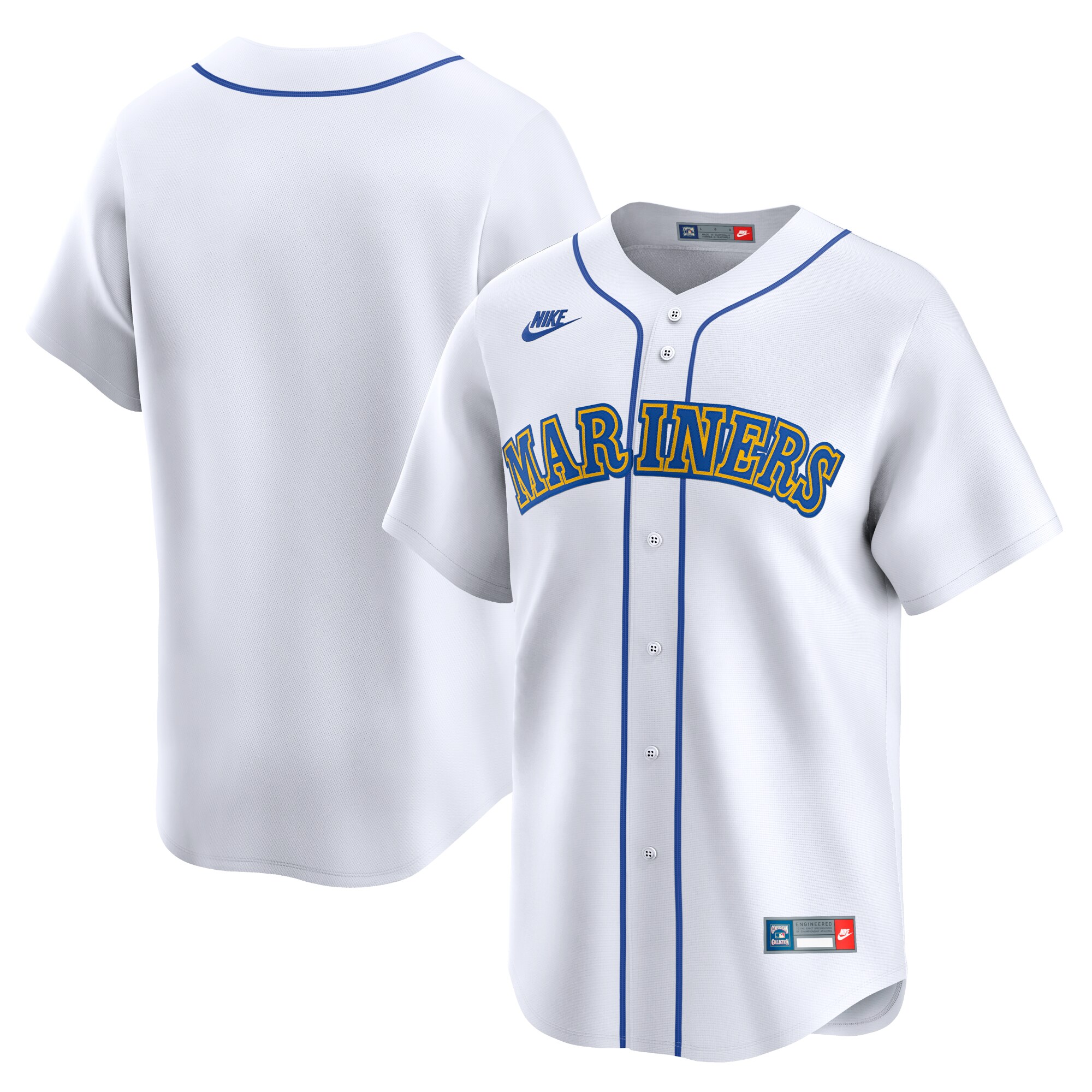 Men's Seattle Mariners White Cooperstown Collection Limited Jersey 