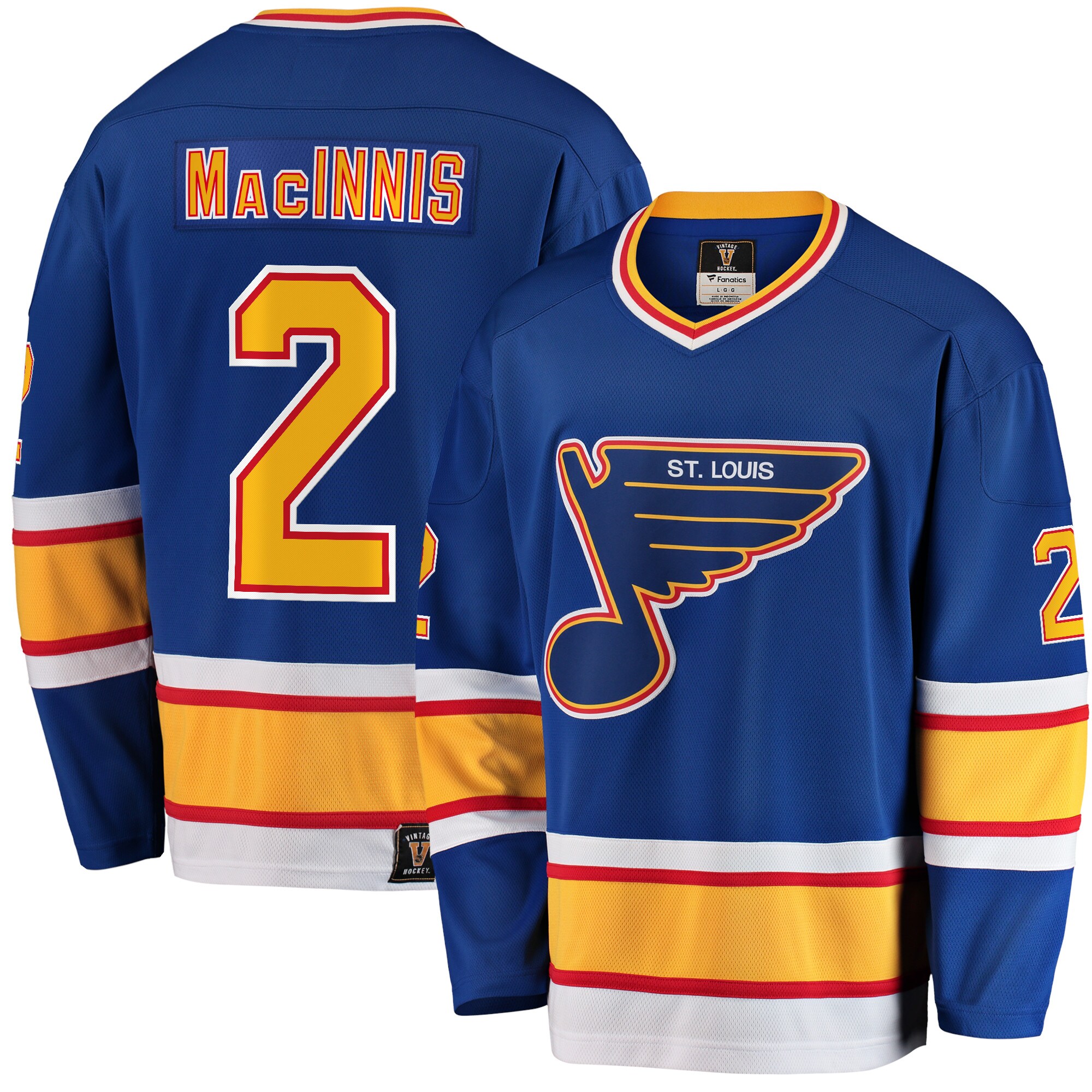 Men's St. Louis Blues Al Macinnis Blue Premier Breakaway Retired Player Jersey - JS274 