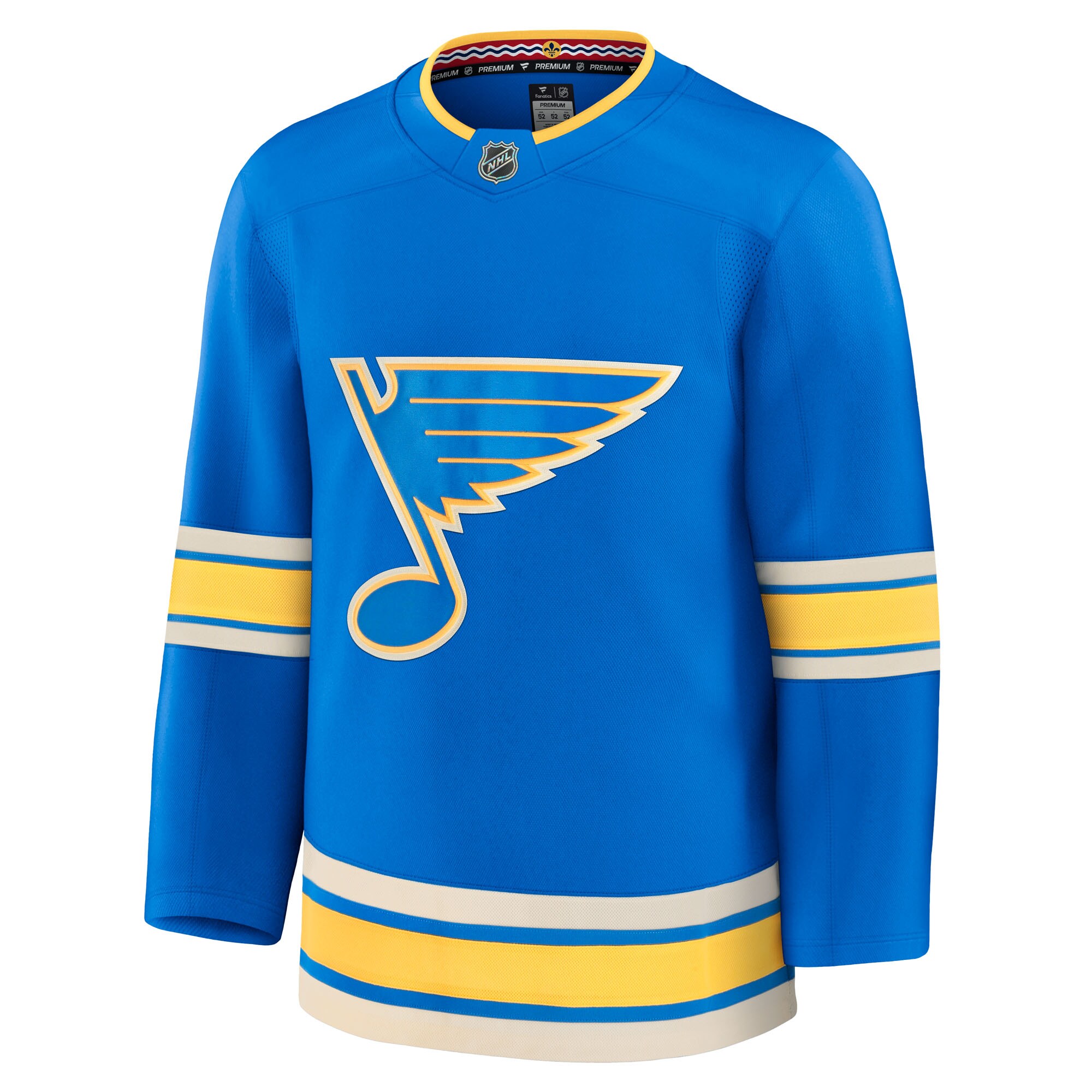 Alternative view of Men's St. Louis Blues Blue Alternate Premium Jersey - JS709 