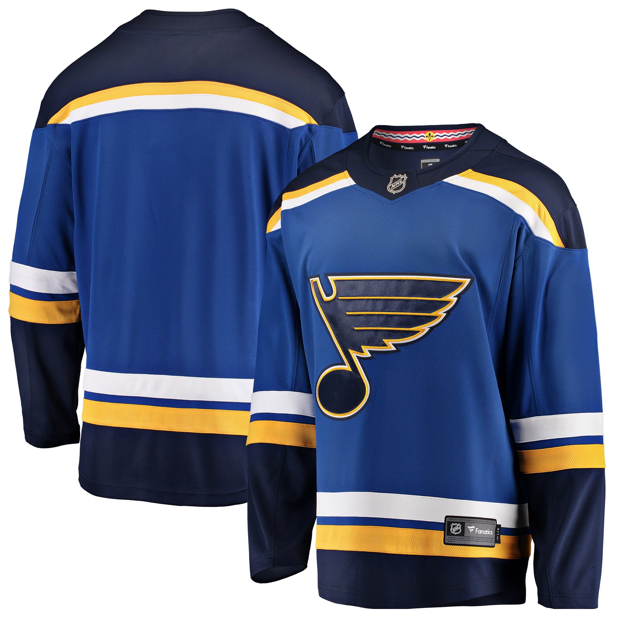 Men's St. Louis Blues Blue Breakaway Home Jersey - JS644 