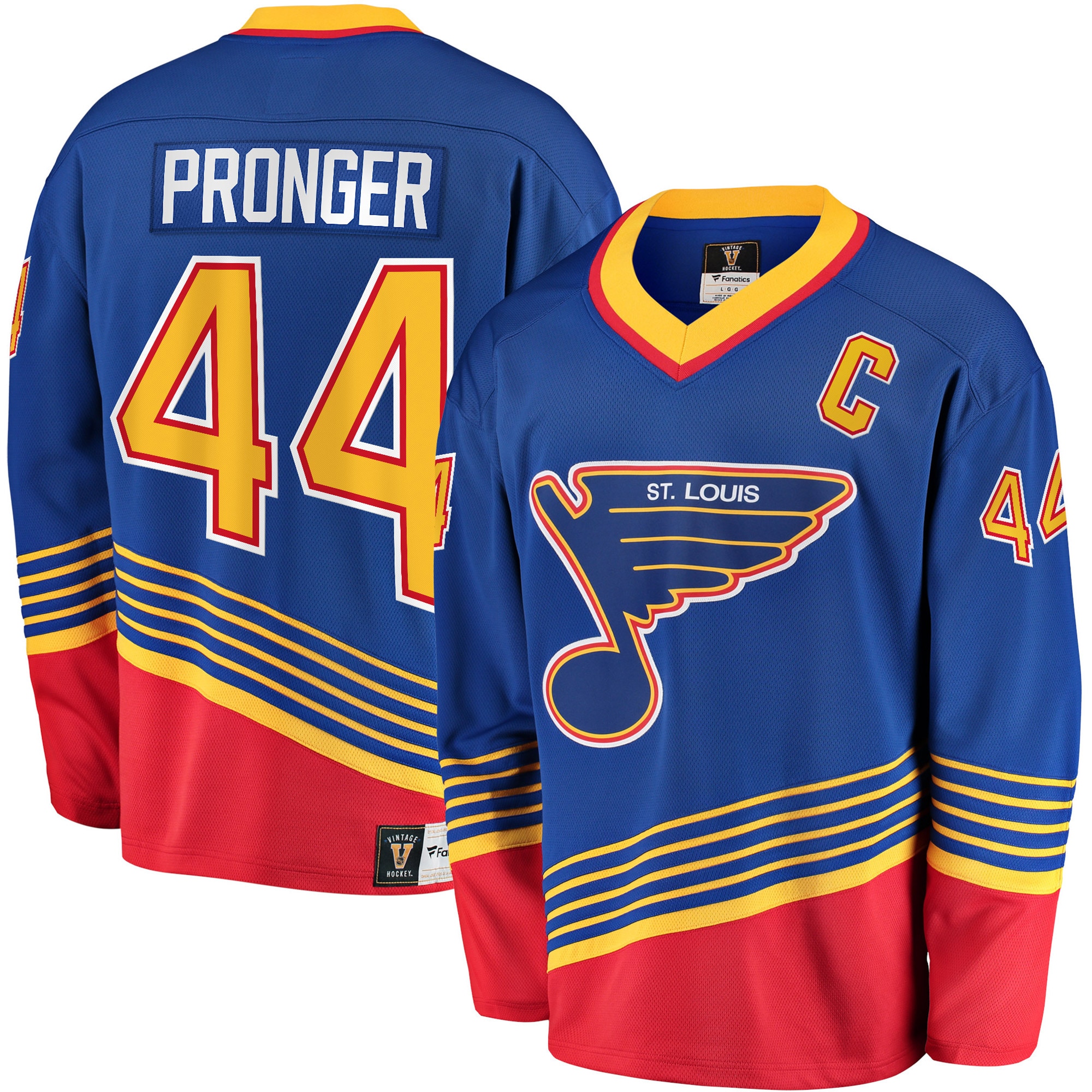 Men's St. Louis Blues Chris Pronger Blue Breakaway Retired Player Jersey - JS271 