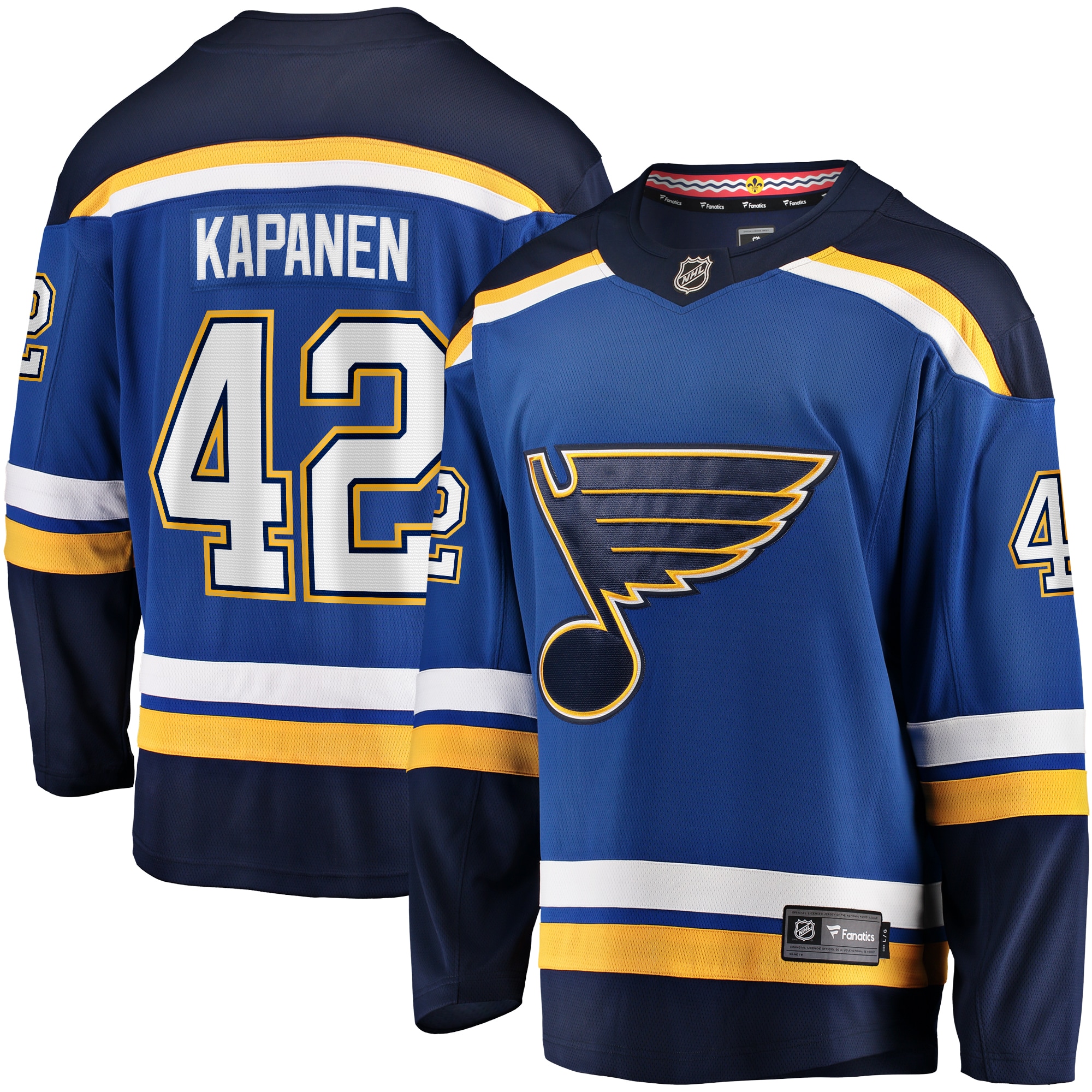 Men's St. Louis Blues Kasperi Kapanen Blue Home Breakaway Jersey - JS786 