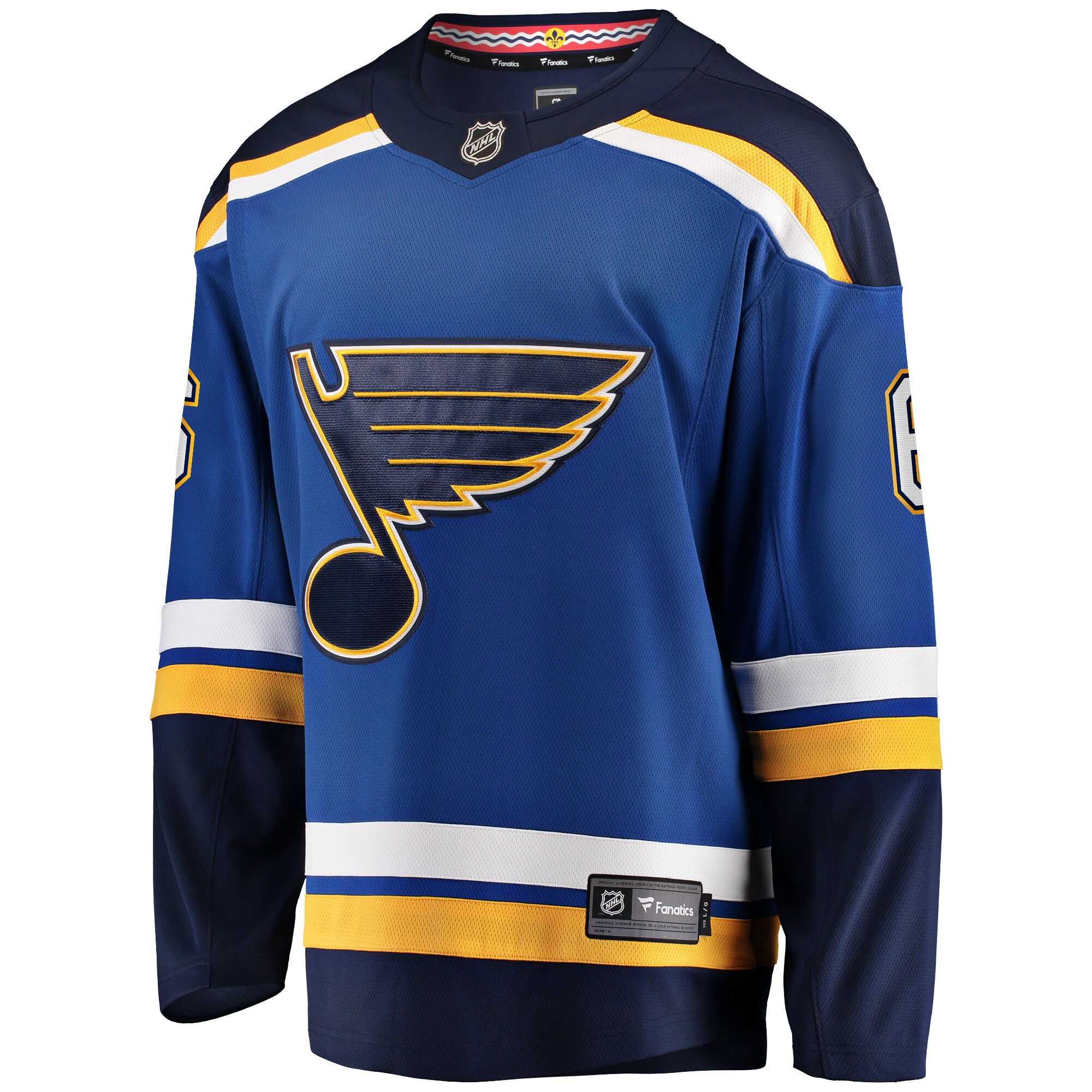 Alternative view of Men's St. Louis Blues Marco Scandella Blue Home Premier Breakaway Player Jersey - JS691 