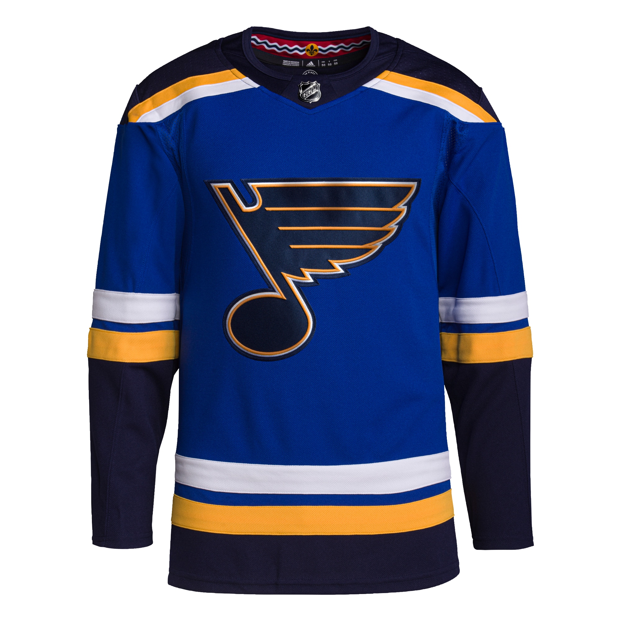 Alternative view of Men's St. Louis Blues Royal Home Jersey - JS605 