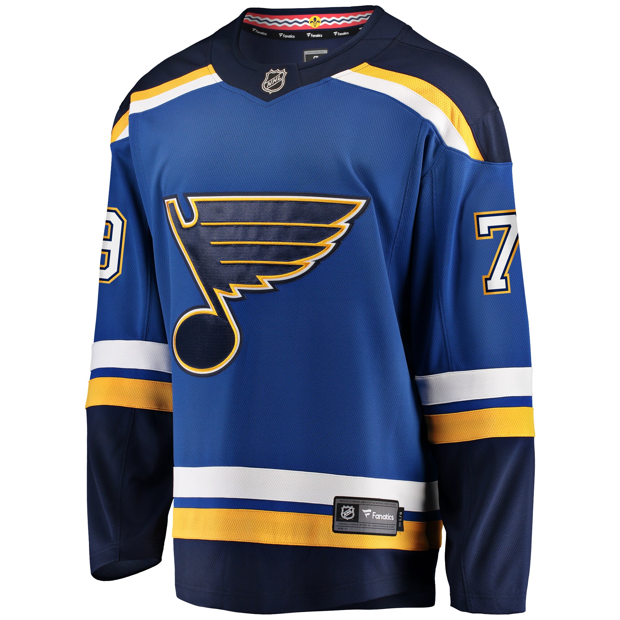 Alternative view of Men's St. Louis Blues Sammy Blais Blue Home Breakaway Jersey - JS956 