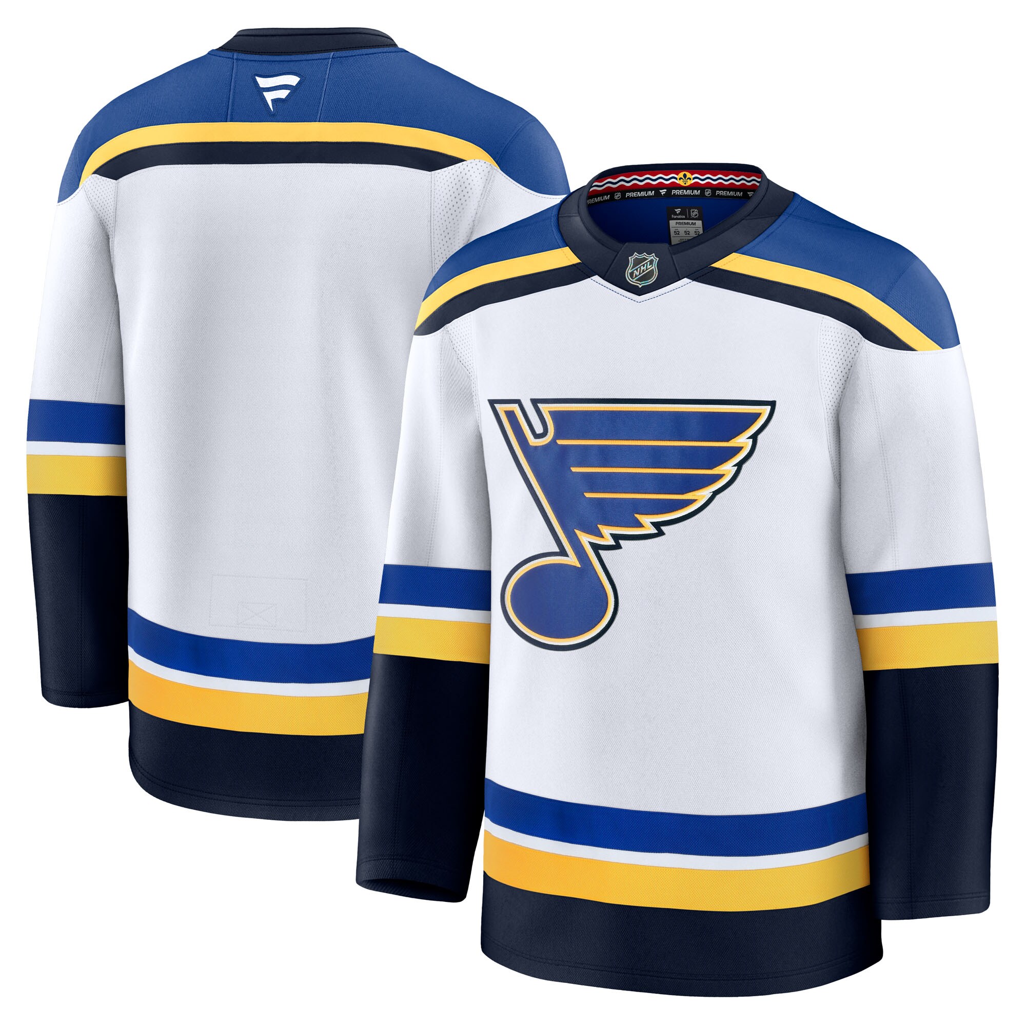 Men's St. Louis Blues White Away Premium Jersey - JS916 
