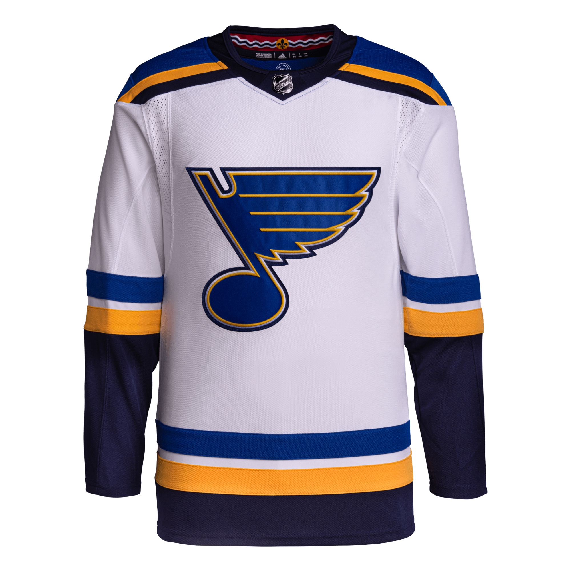 Alternative view of Men's St. Louis Blues White Away Primegreen Jersey - JS660 