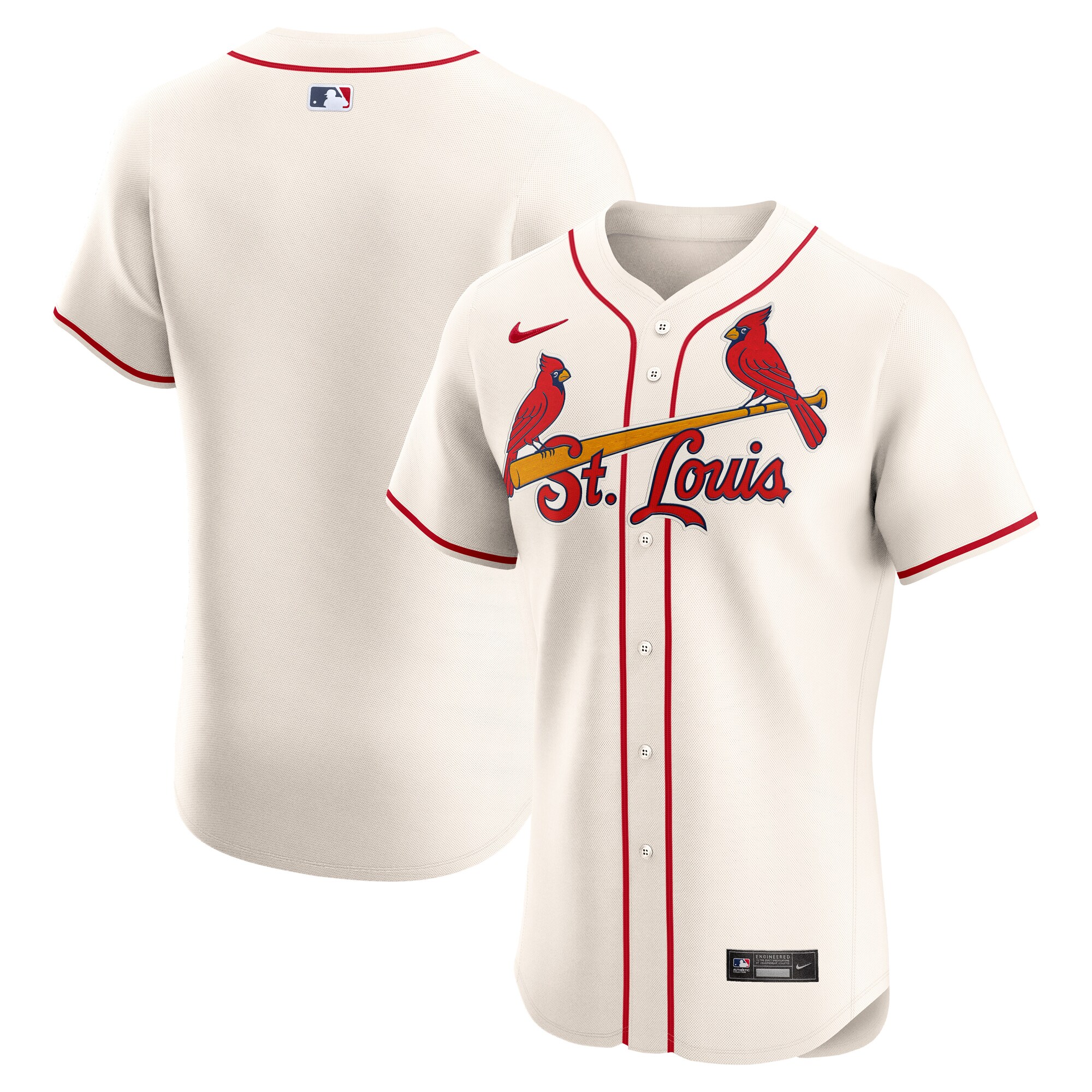 Men's St. Louis Cardinals Cream Alternate Elite Jersey 