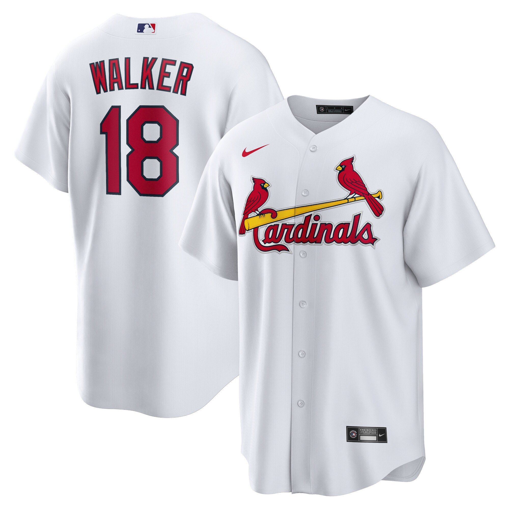 Men's St. Louis Cardinals Jordan Walker White Home Official Player Jersey 