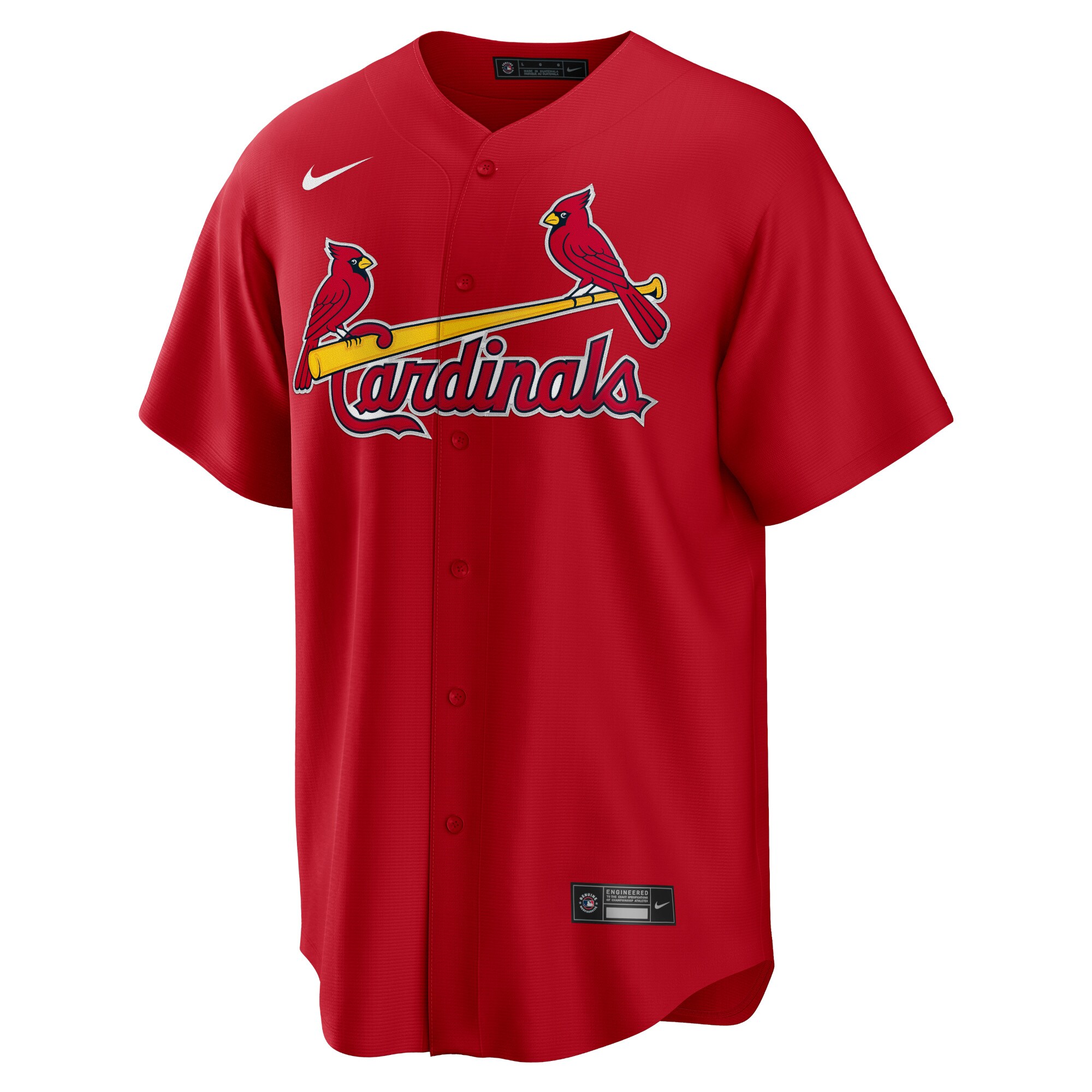 Alternative view of Men's St. Louis Cardinals Lars Nootbaar Red Big & Tall Alternate Player Jersey 