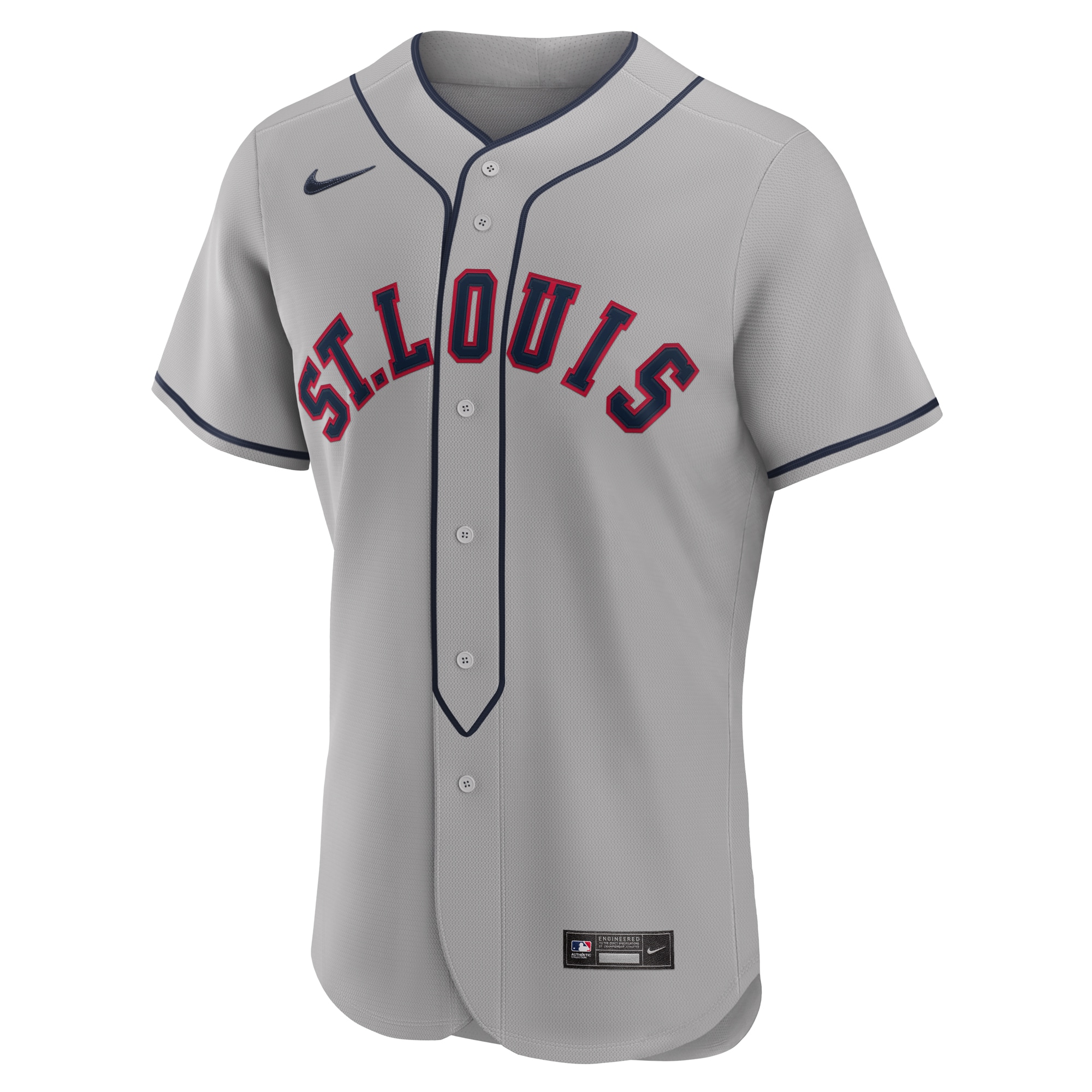 Alternative view of Men's St. Louis Cardinals Nolan Arenado Gray 2024 Rickwood Classic Player Jersey 