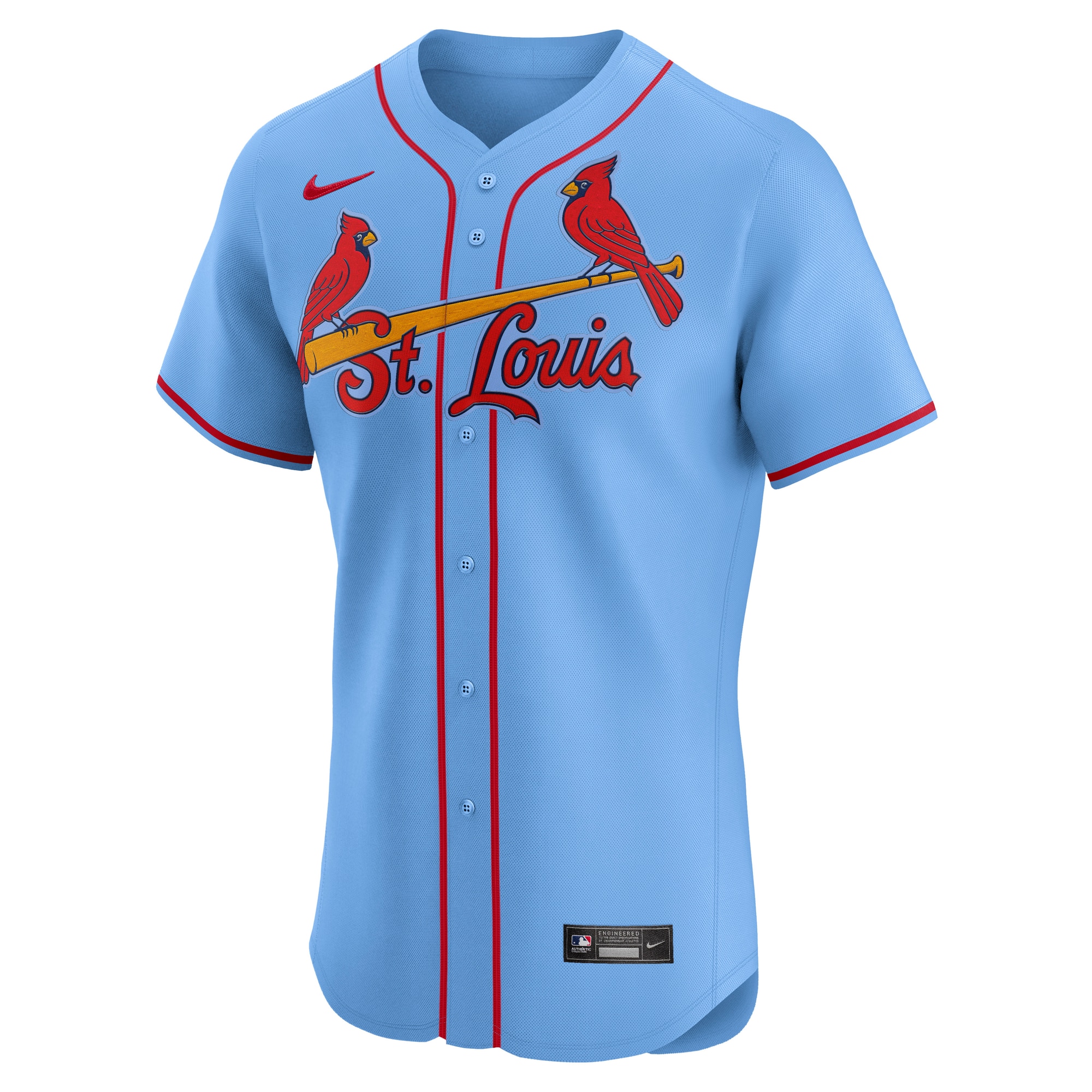 Alternative view of Men's St. Louis Cardinals Royal Home Elite Jersey 