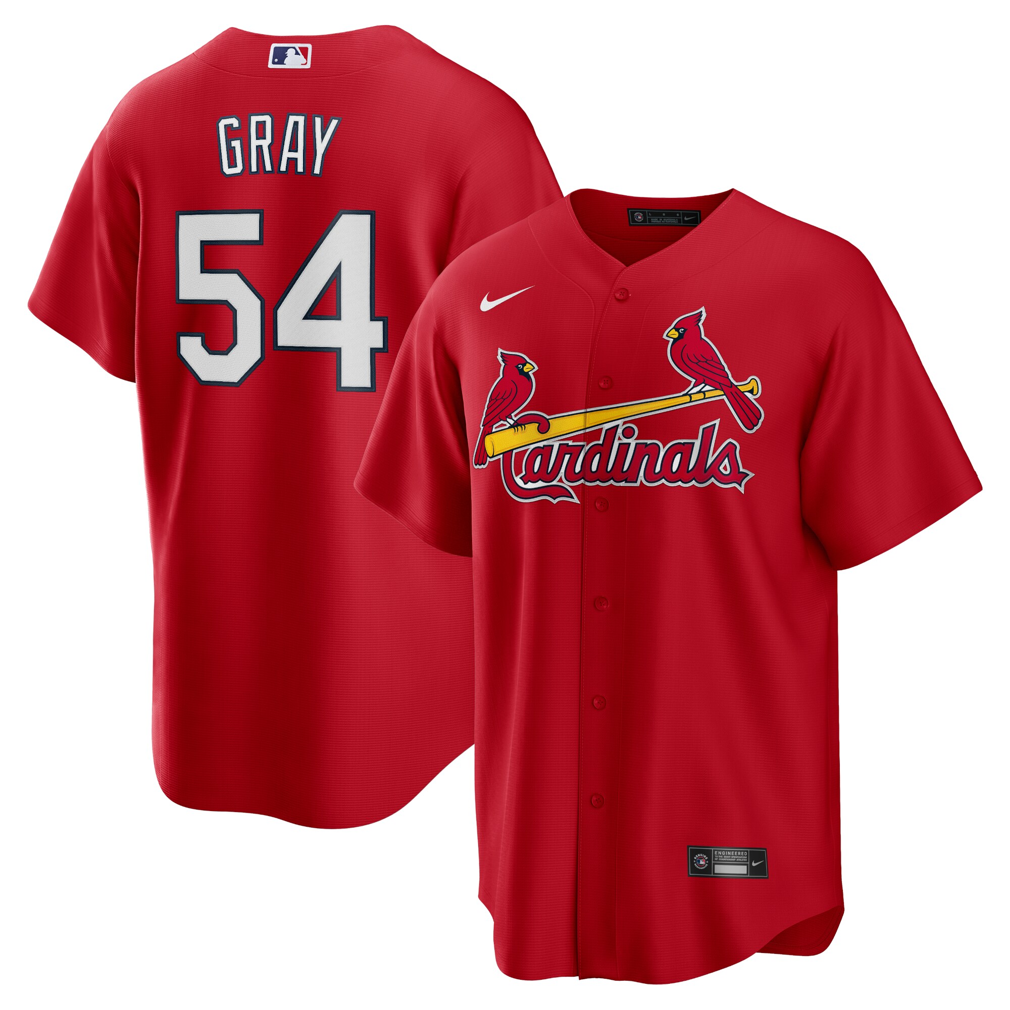 Men's St. Louis Cardinals Sonny Gray Red Alternate Jersey 