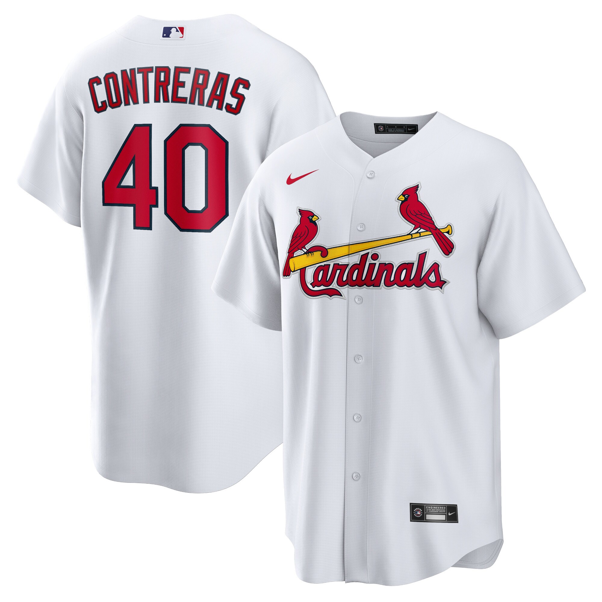 Men's St. Louis Cardinals Willson Contreras White Home Official Player Jersey 