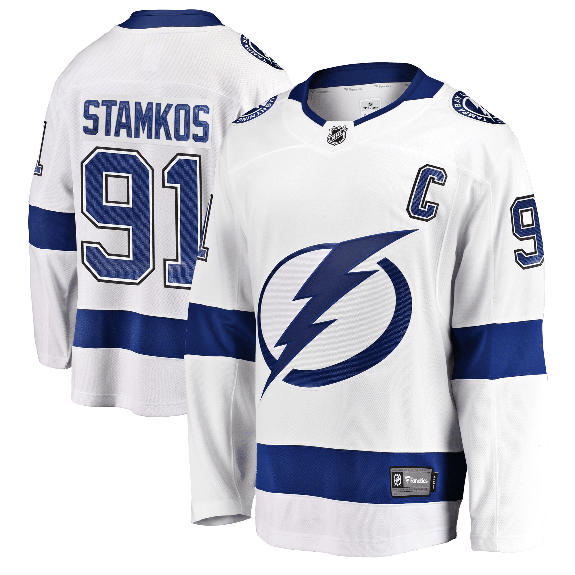 Men's Steven Stamkos White Tampa Bay Lightning Breakaway Player Jersey Jersey - JS740 