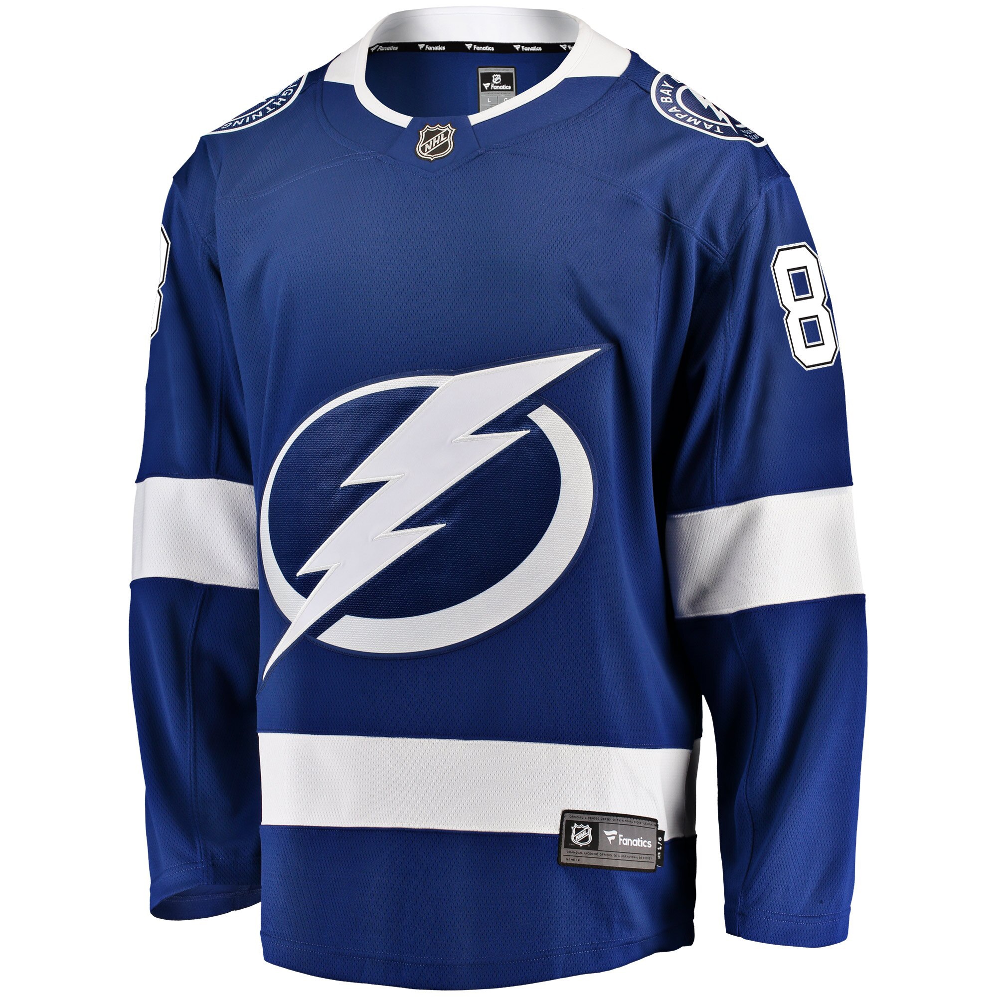 Alternative view of Men's Tampa Bay Lightning Andrei Vasilevskiy Blue Home Premier Breakaway Player Jersey - JS628 