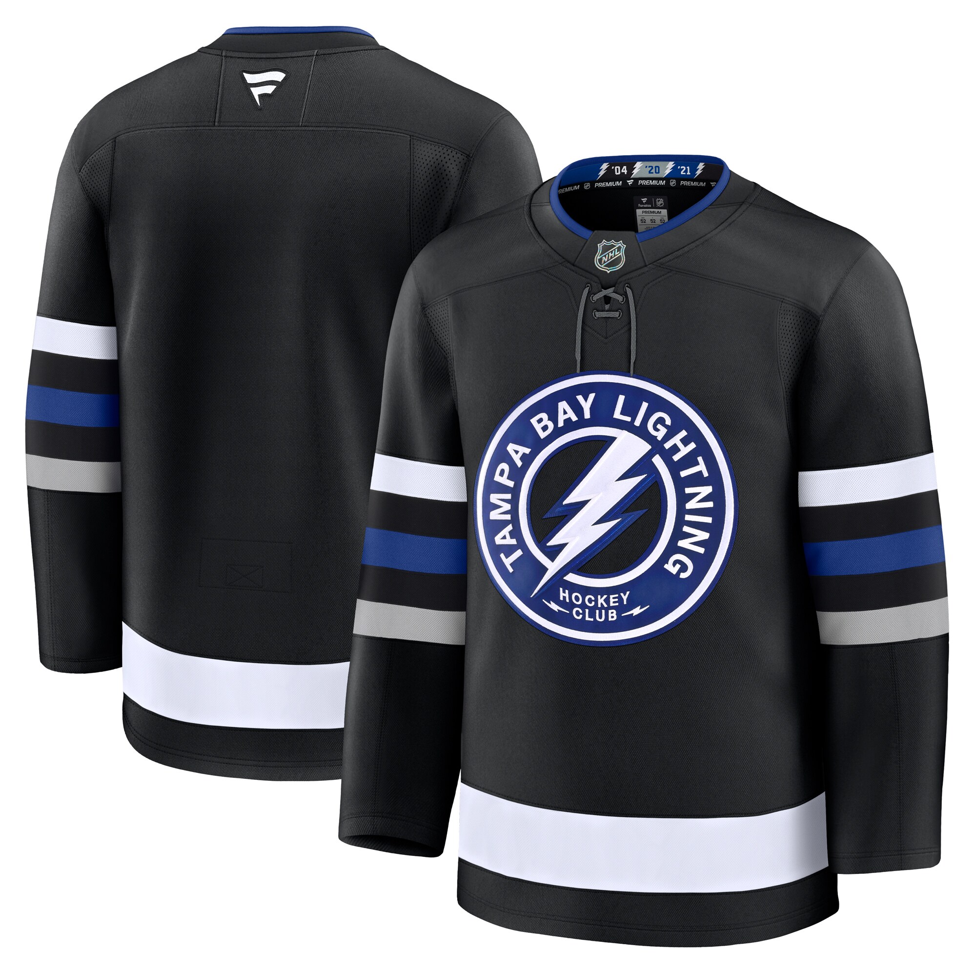 Men's Tampa Bay Lightning Black Alternate Premium Jersey - JS245 