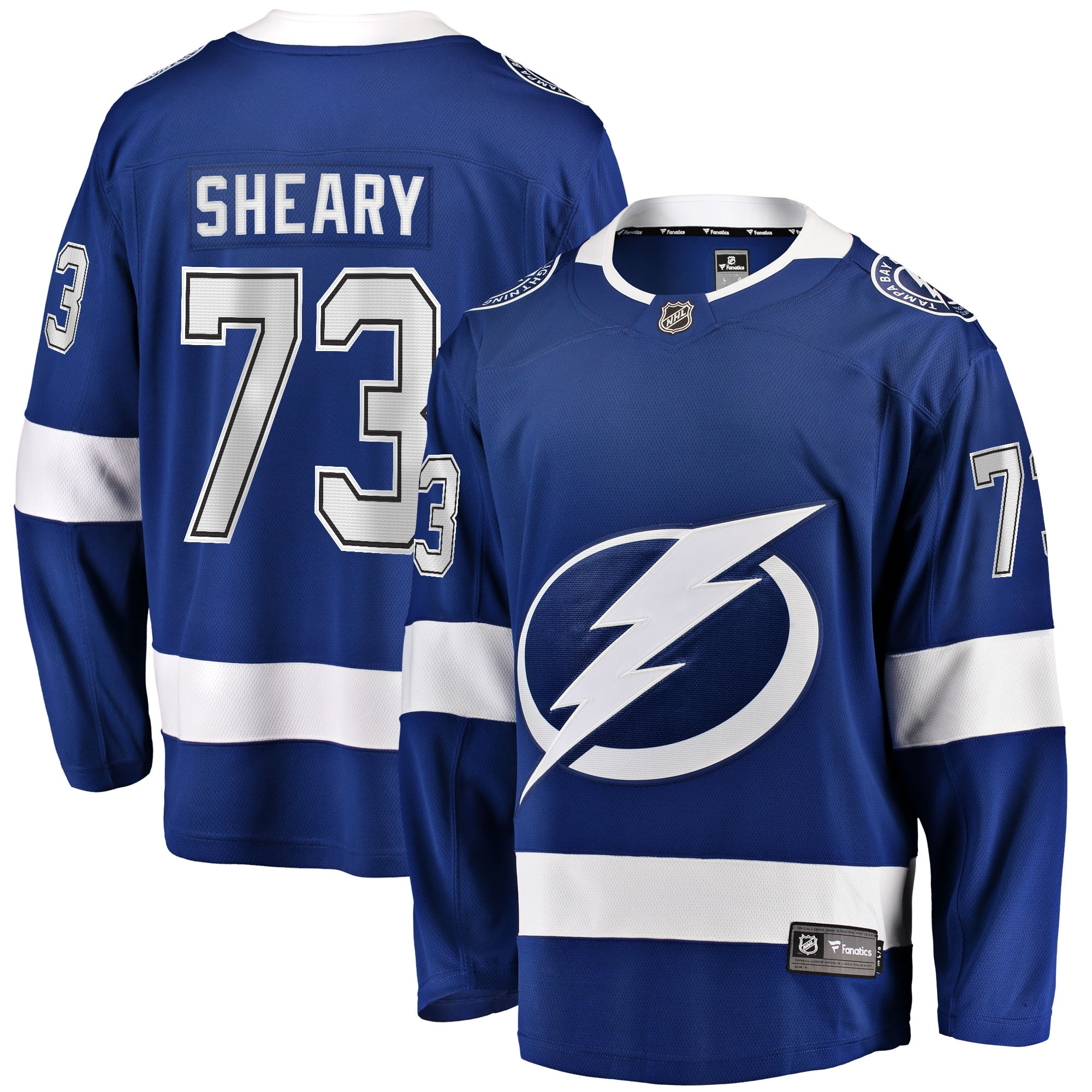 Men's Tampa Bay Lightning Conor Sheary Blue Home Breakaway Jersey - JS442 