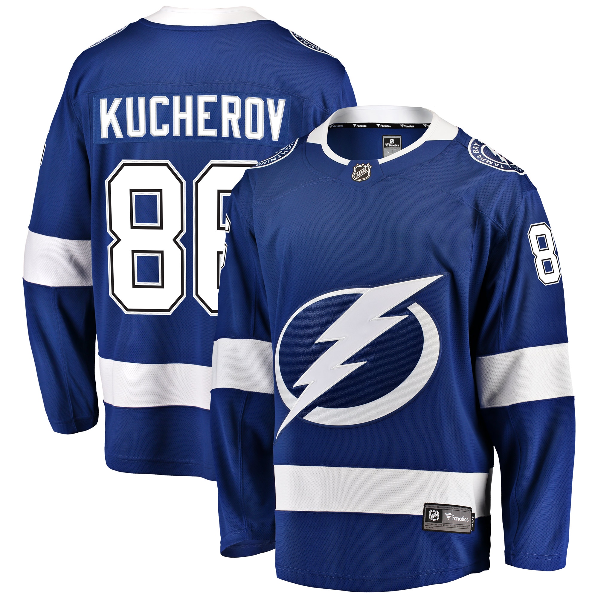 Men's Tampa Bay Lightning Nikita Kucherov Blue Home Breakaway Player Jersey - JS464 