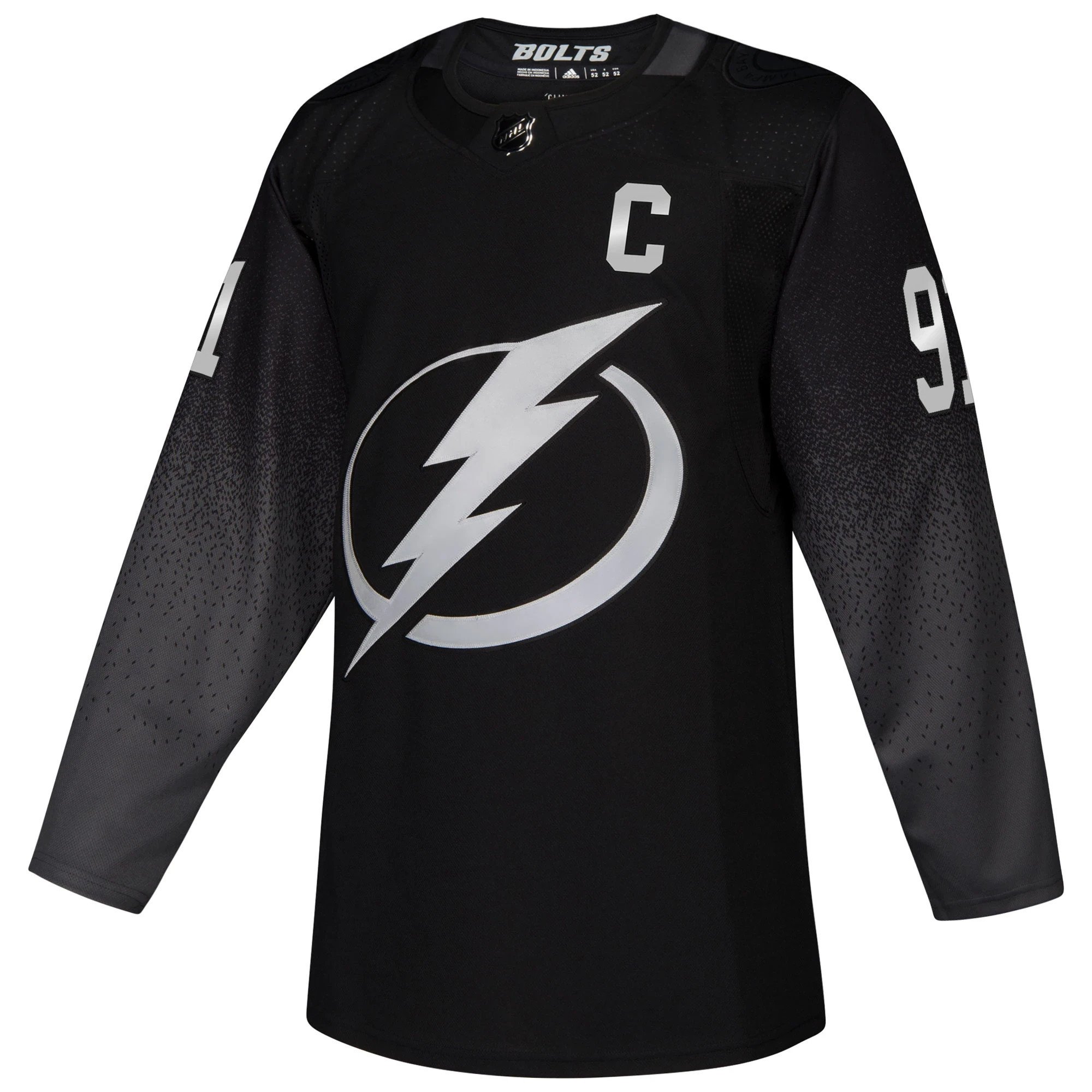 Alternative view of Men's Tampa Bay Lightning Steven Stamkos Black Alternate Player Jersey - JS391 