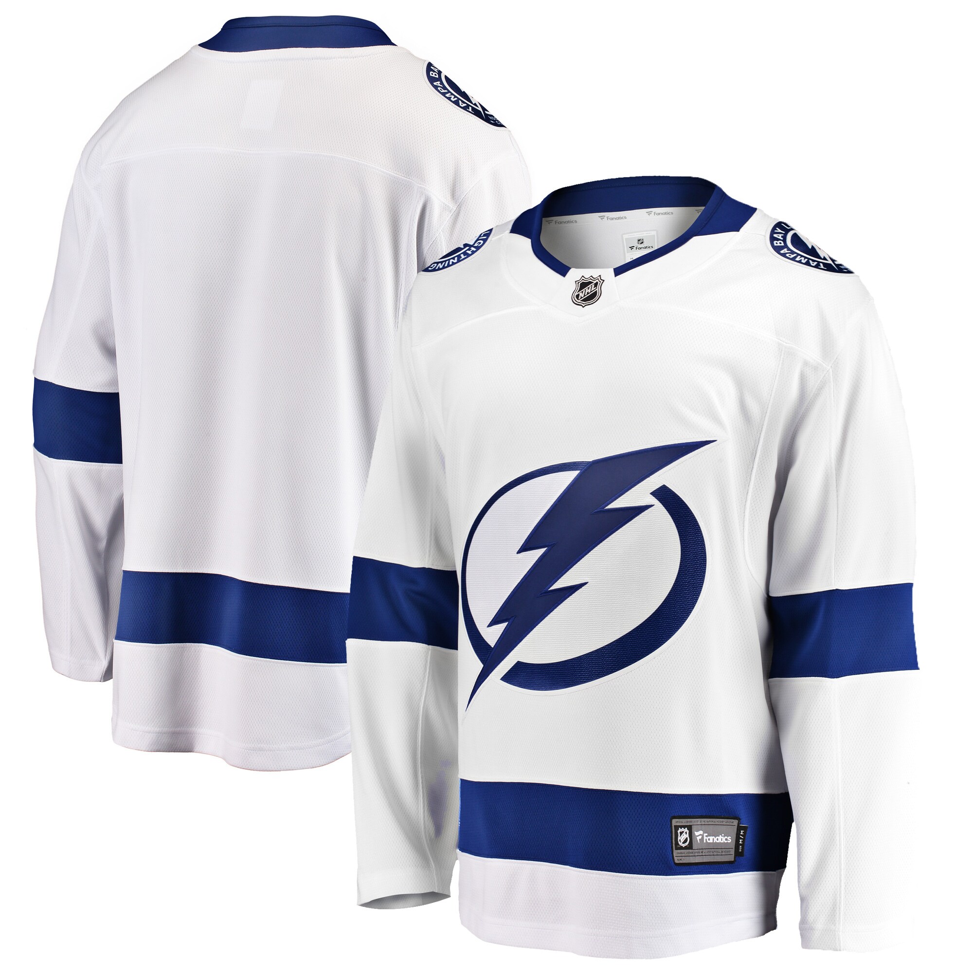 Men's Tampa Bay Lightning White Breakaway Away Jersey - JS277 