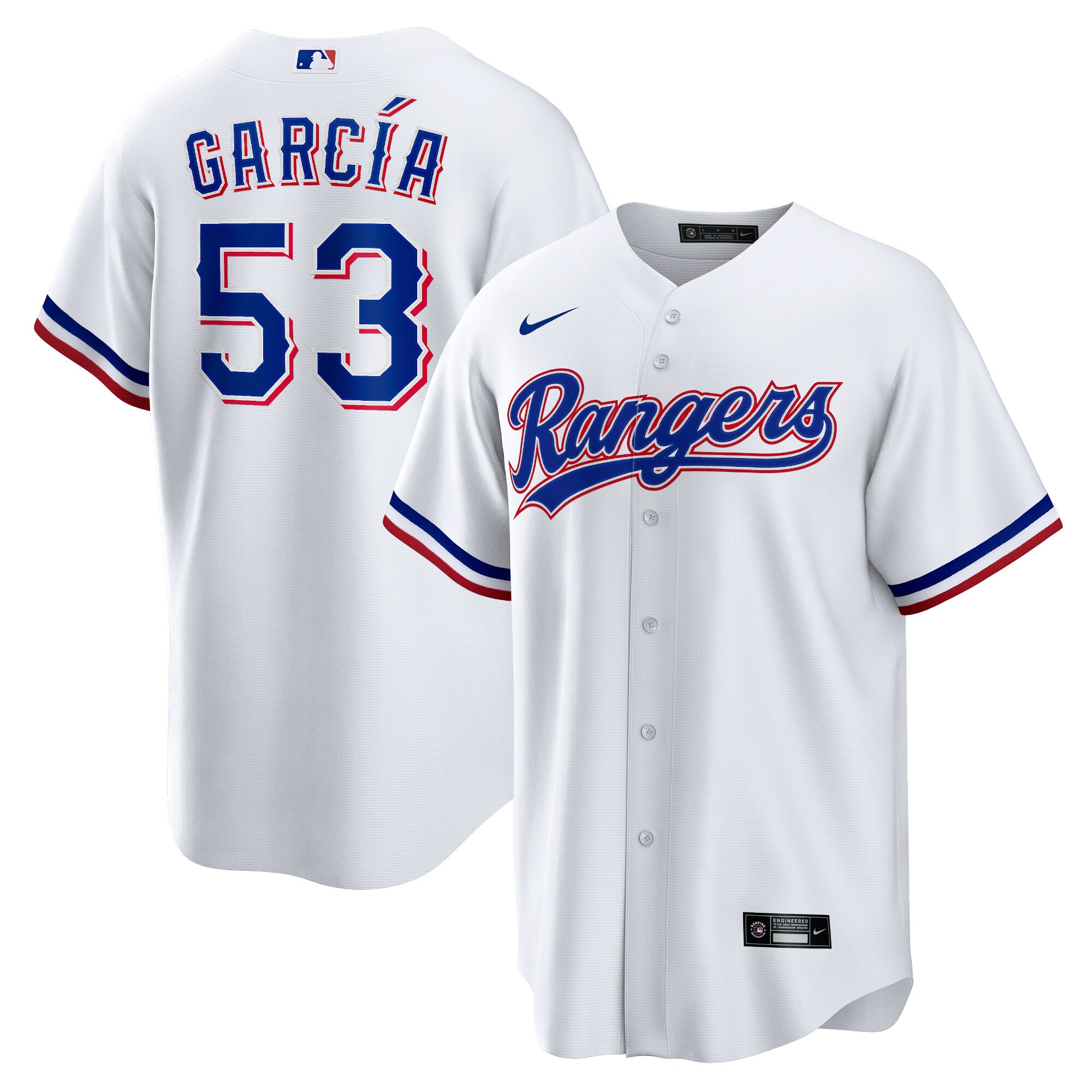 Men's Texas Rangers Adolis García White 2023 World Series Player Jersey - JS190 