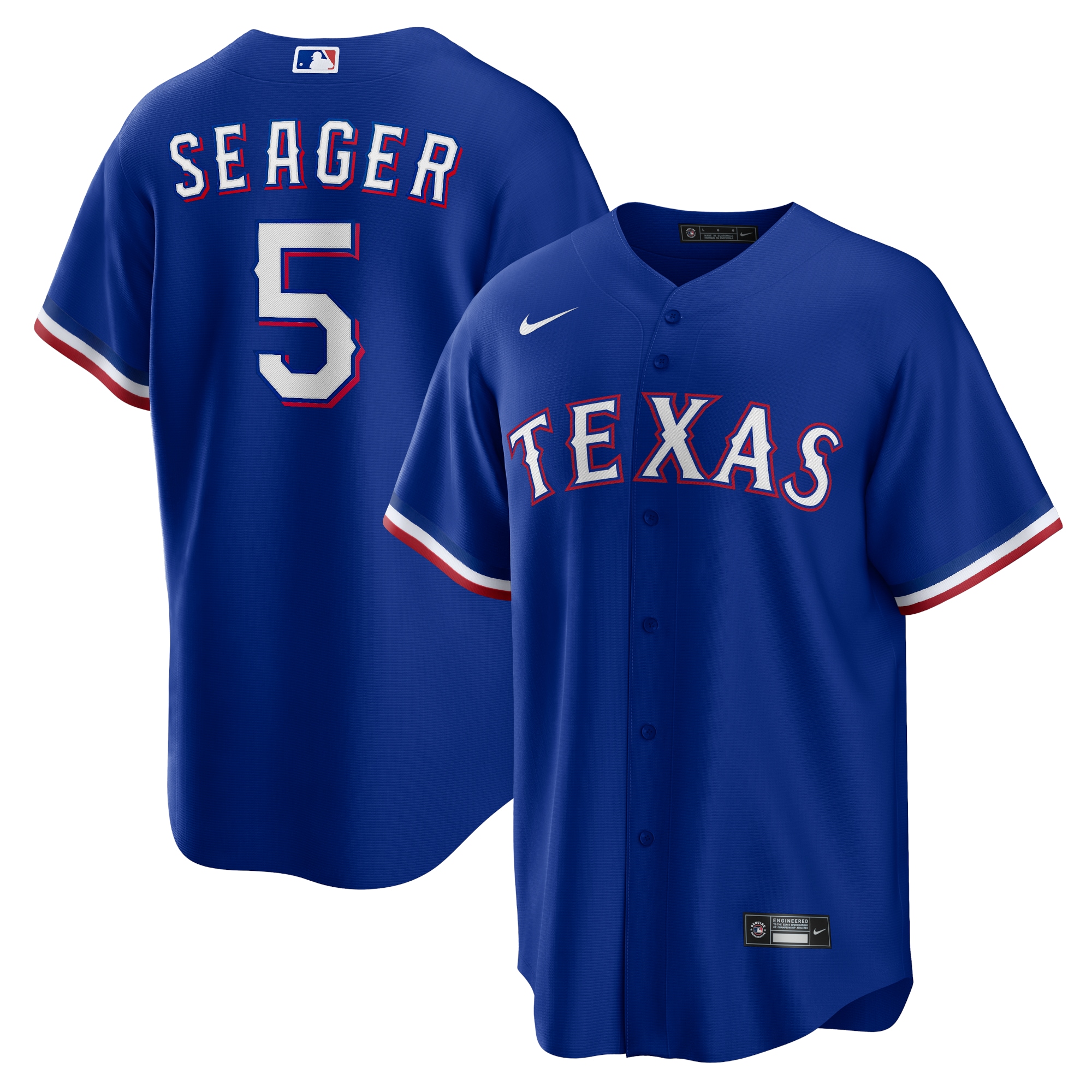 Men's Texas Rangers Corey Seager Royal Alternate Player Jersey - JS375 