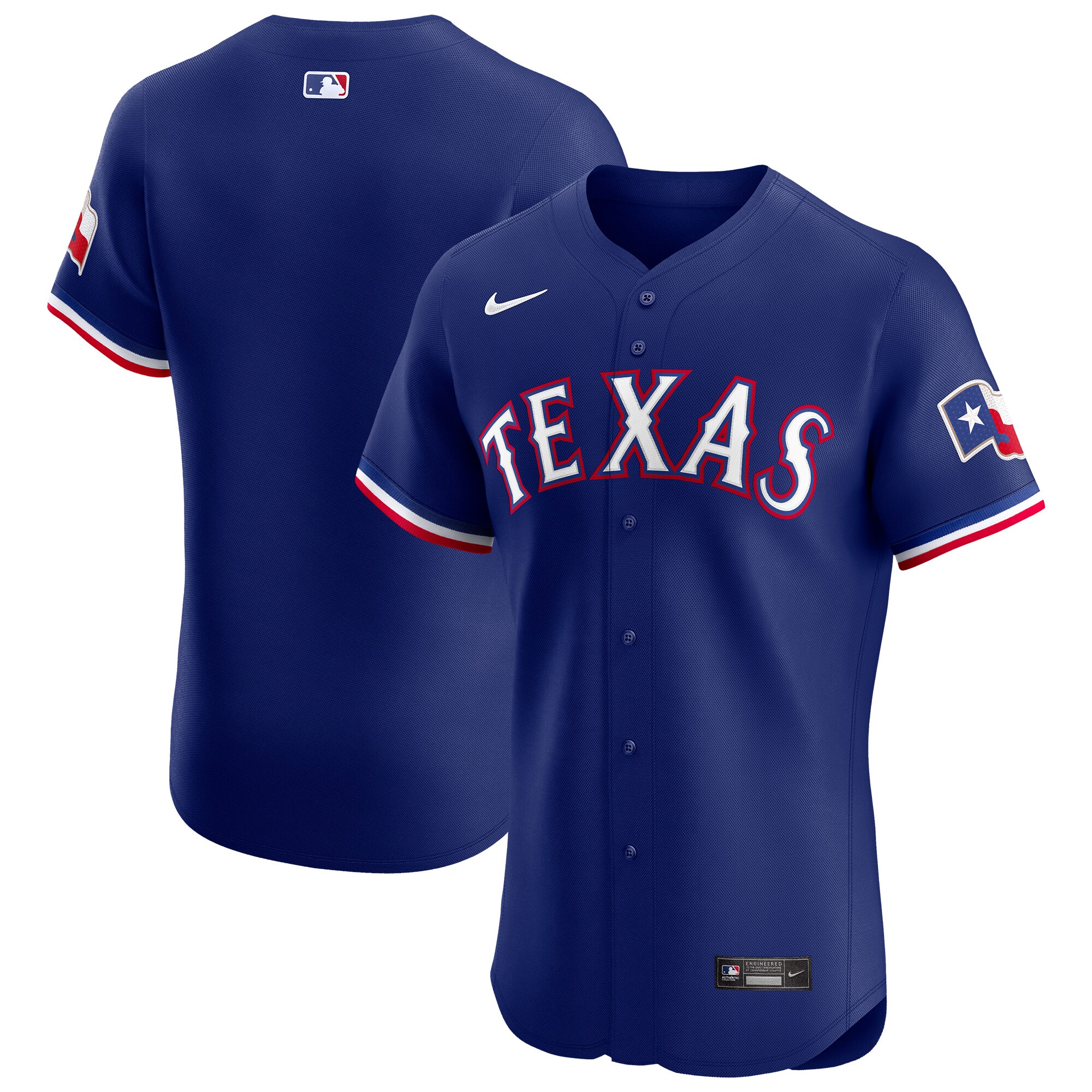 Men's Texas Rangers Royal Alternate Vapor Premier Elite Patch Jersey - JS790 