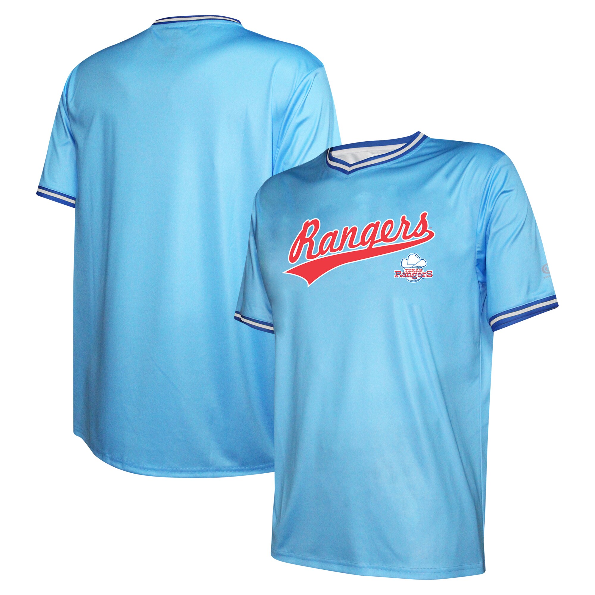 Men's Texas Rangers Stitches Light Blue Cooperstown Collection Team Jersey - JS945 