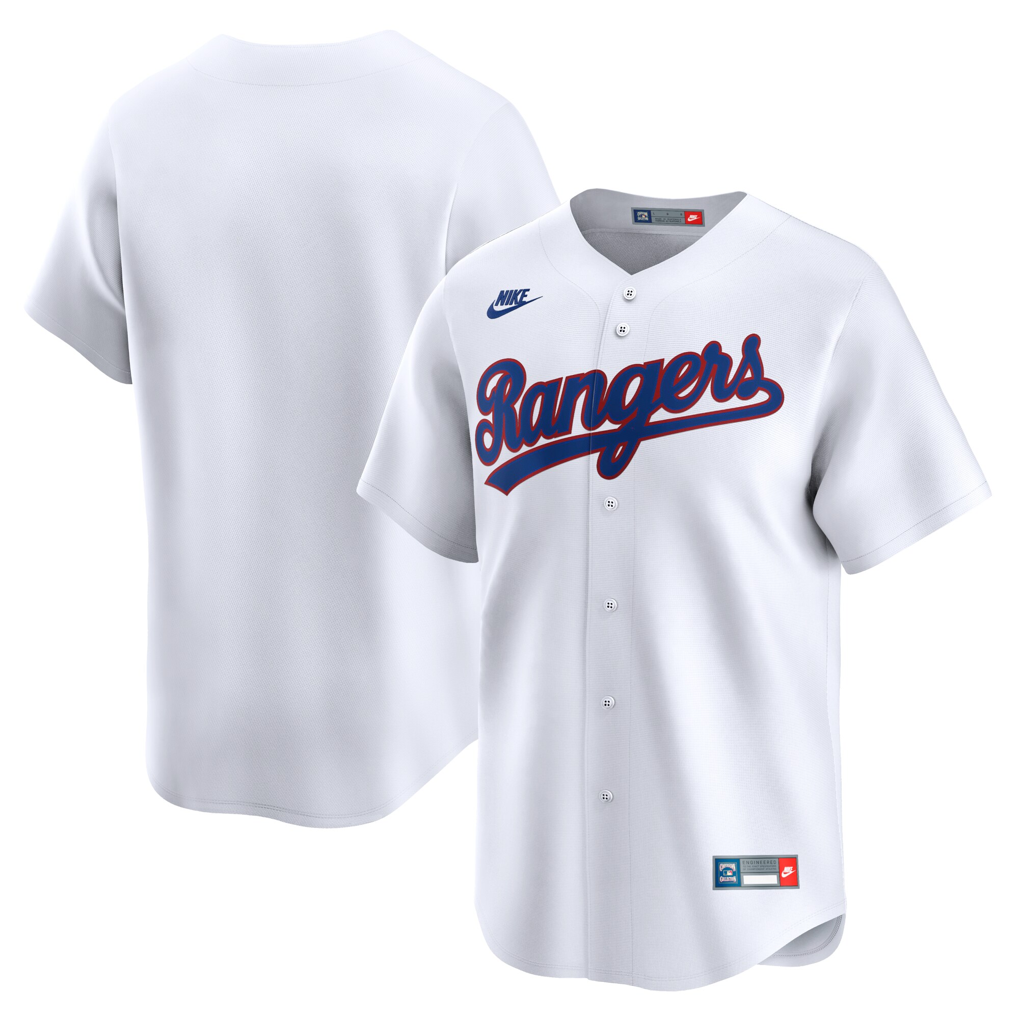 Men's Texas Rangers White Cooperstown Collection Limited Jersey - JS146 