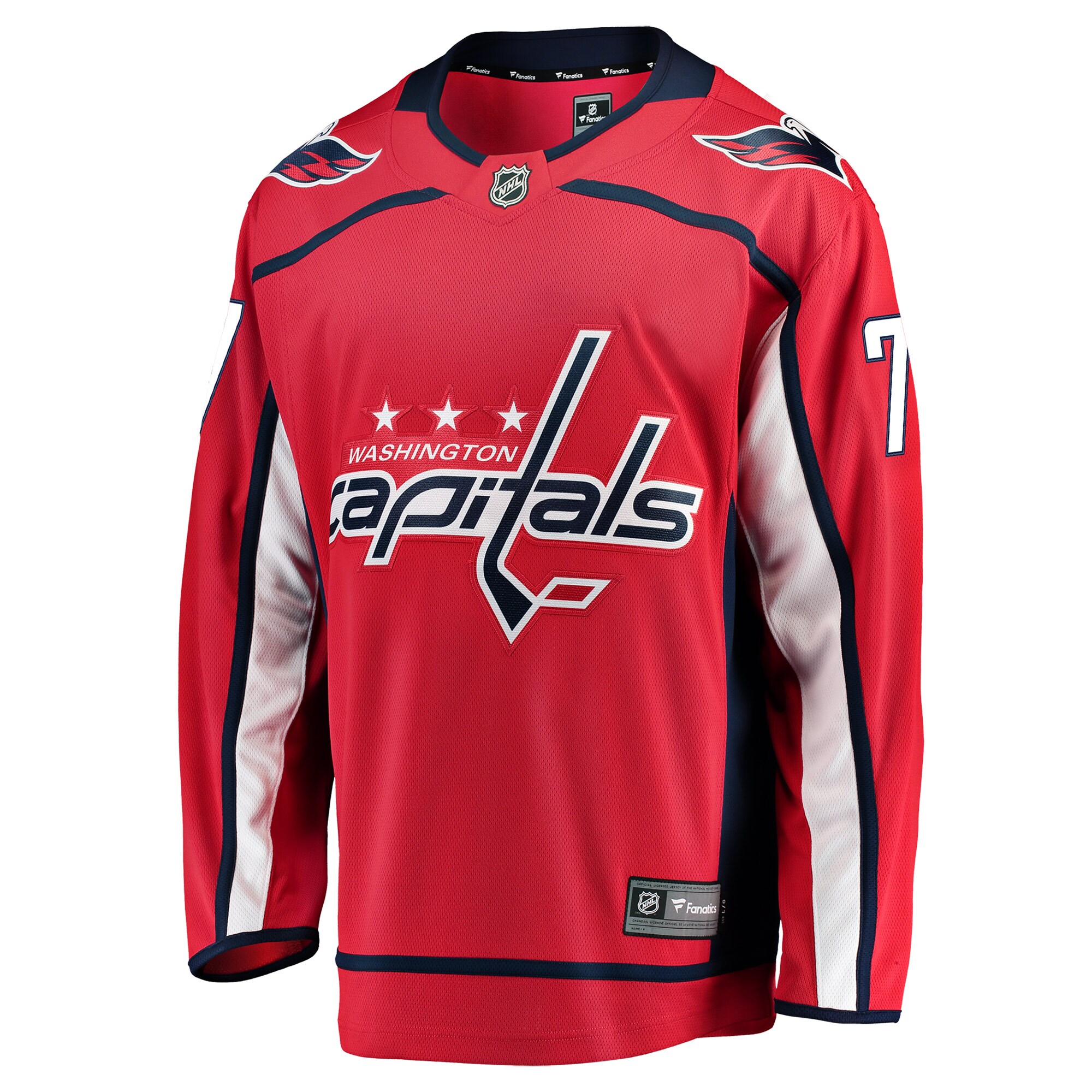 Alternative view of Men's TJ Oshie Red Washington Capitals Breakaway Jersey - JS916 