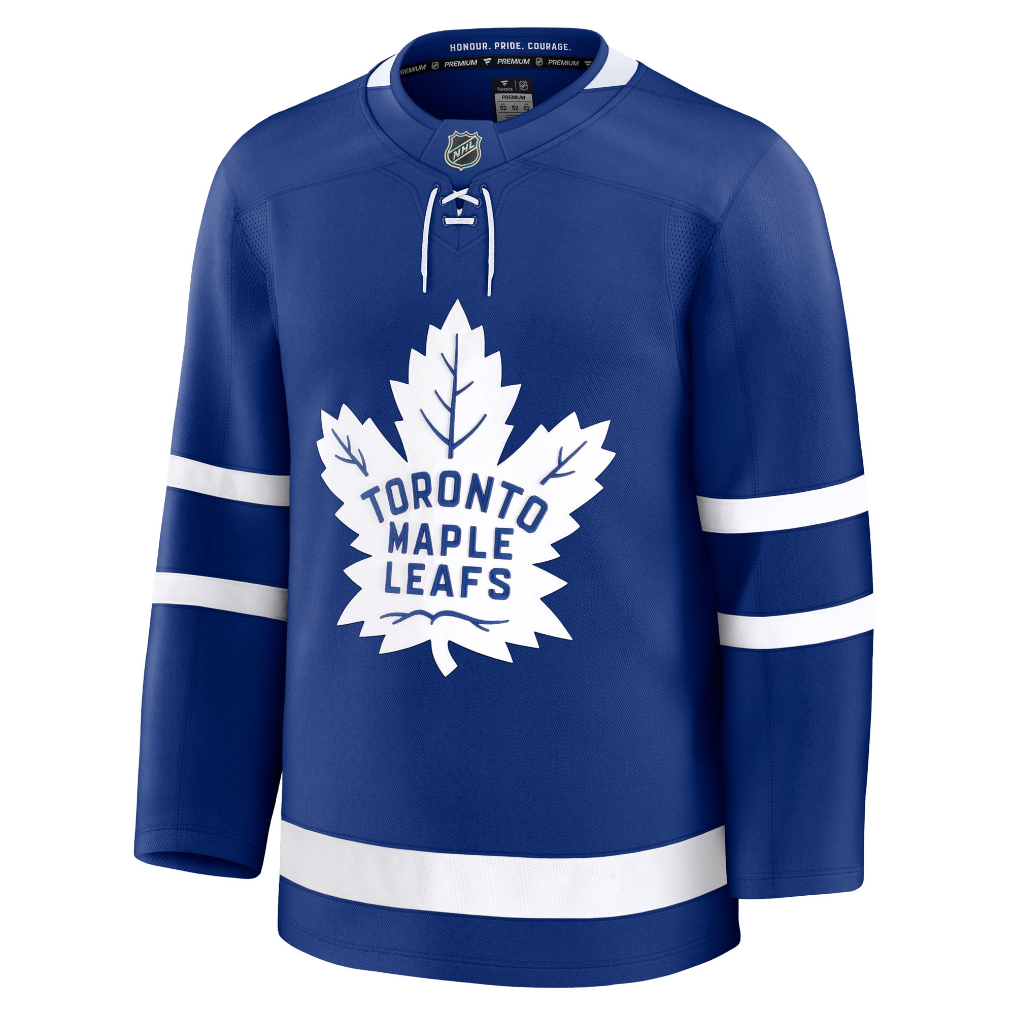 Alternative view of Men's Toronto Maple Leafs Blue Home Premium Jersey - JS842 