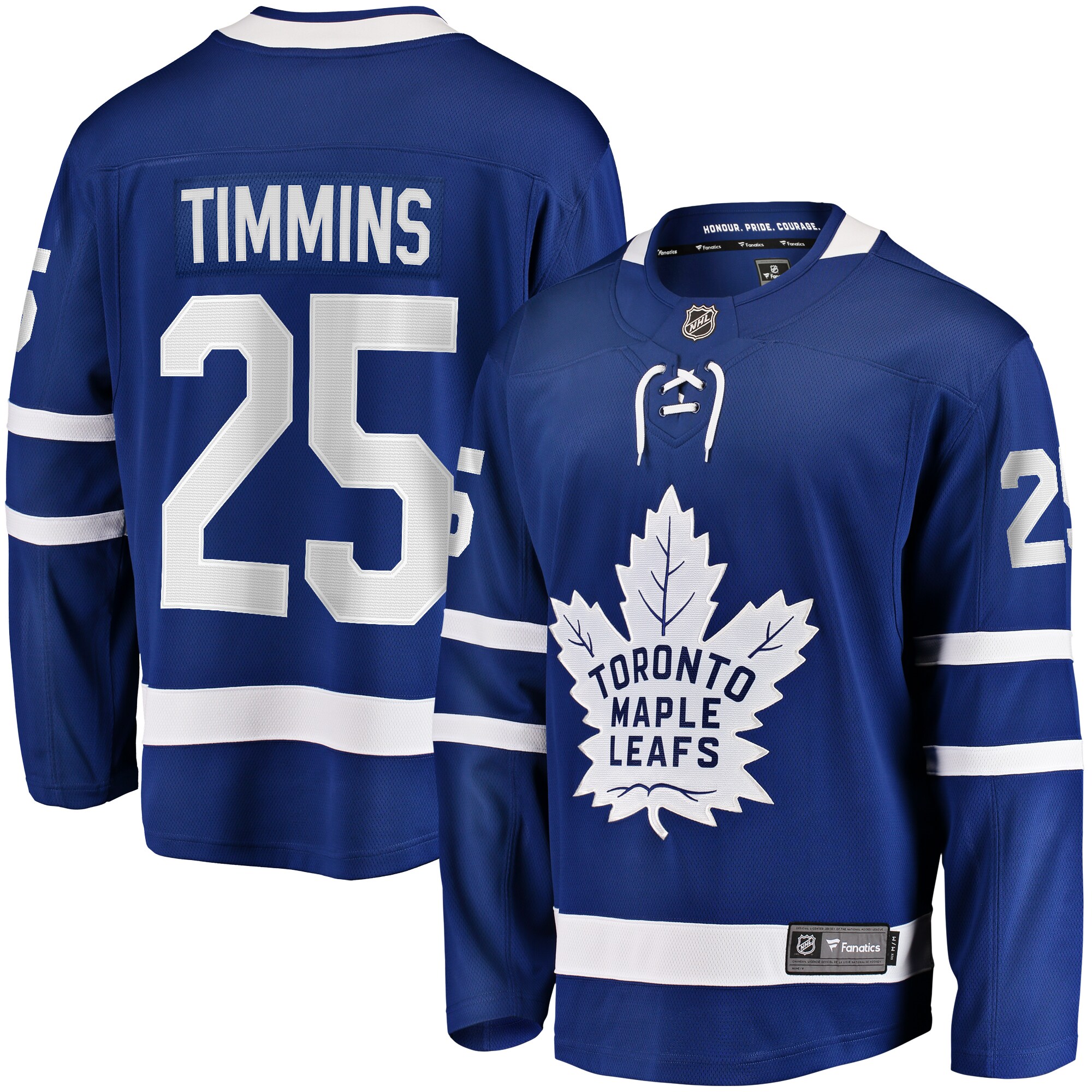Men's Toronto Maple Leafs Conor Timmins Blue Home Premier Breakaway Player Jersey - JS393 