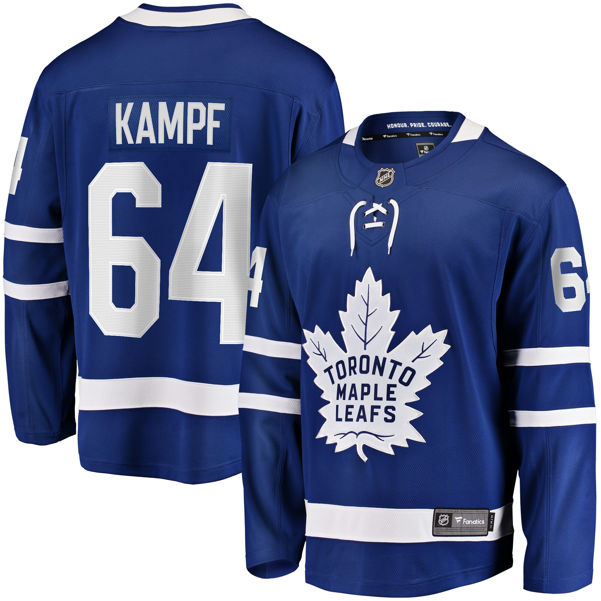 Men's Toronto Maple Leafs David Kampf Blue Home Premier Breakaway Player Jersey - JS255 