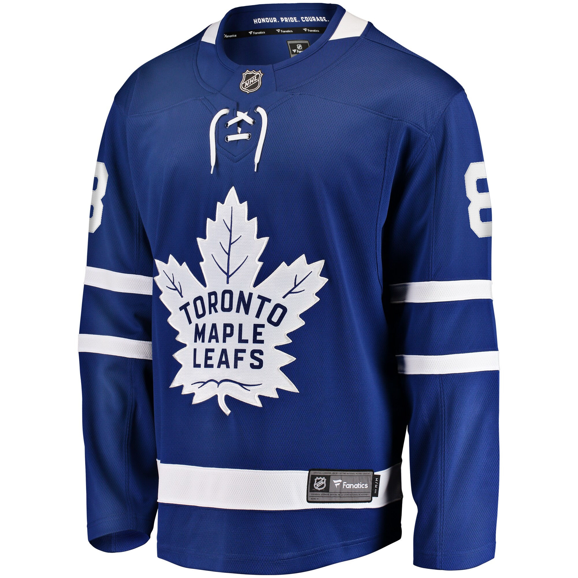 Alternative view of Men's Toronto Maple Leafs Jake Muzzin Blue Player Jersey - JS675 