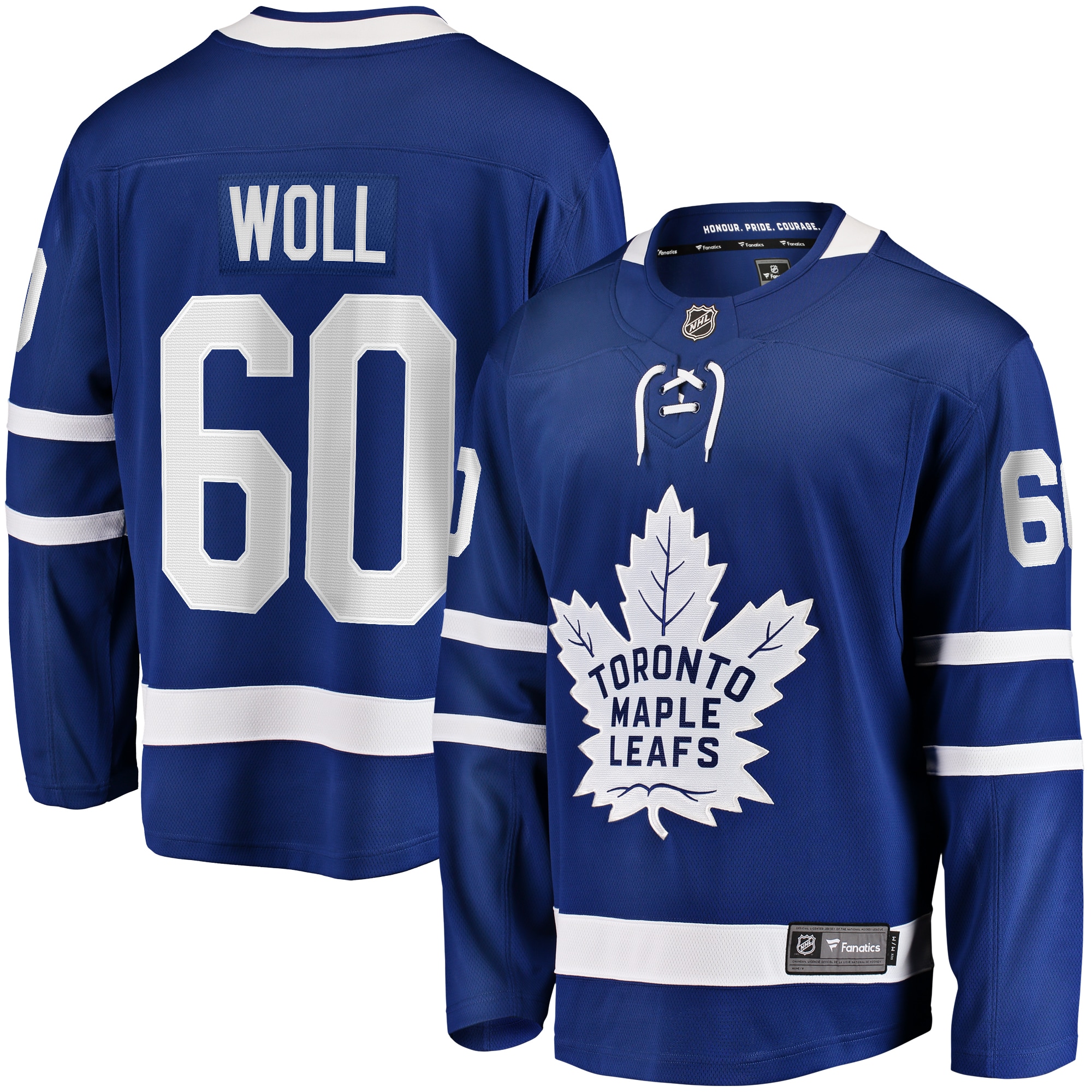Men's Toronto Maple Leafs Joseph Woll Blue Home Premier Breakaway Player Jersey - JS161 